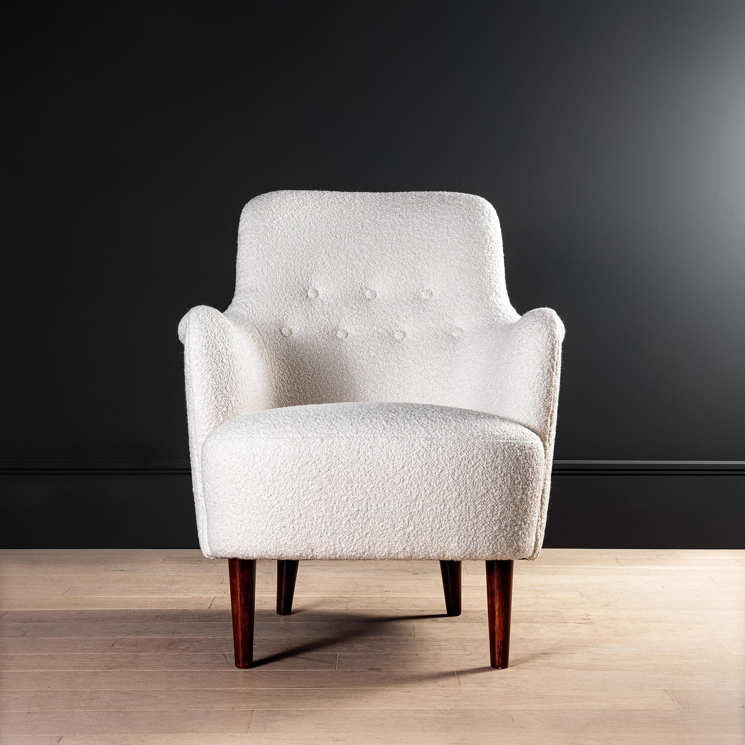 Swedish, Chair, 1950's, Carl Malmsten, Samsas, Reupholstered 1