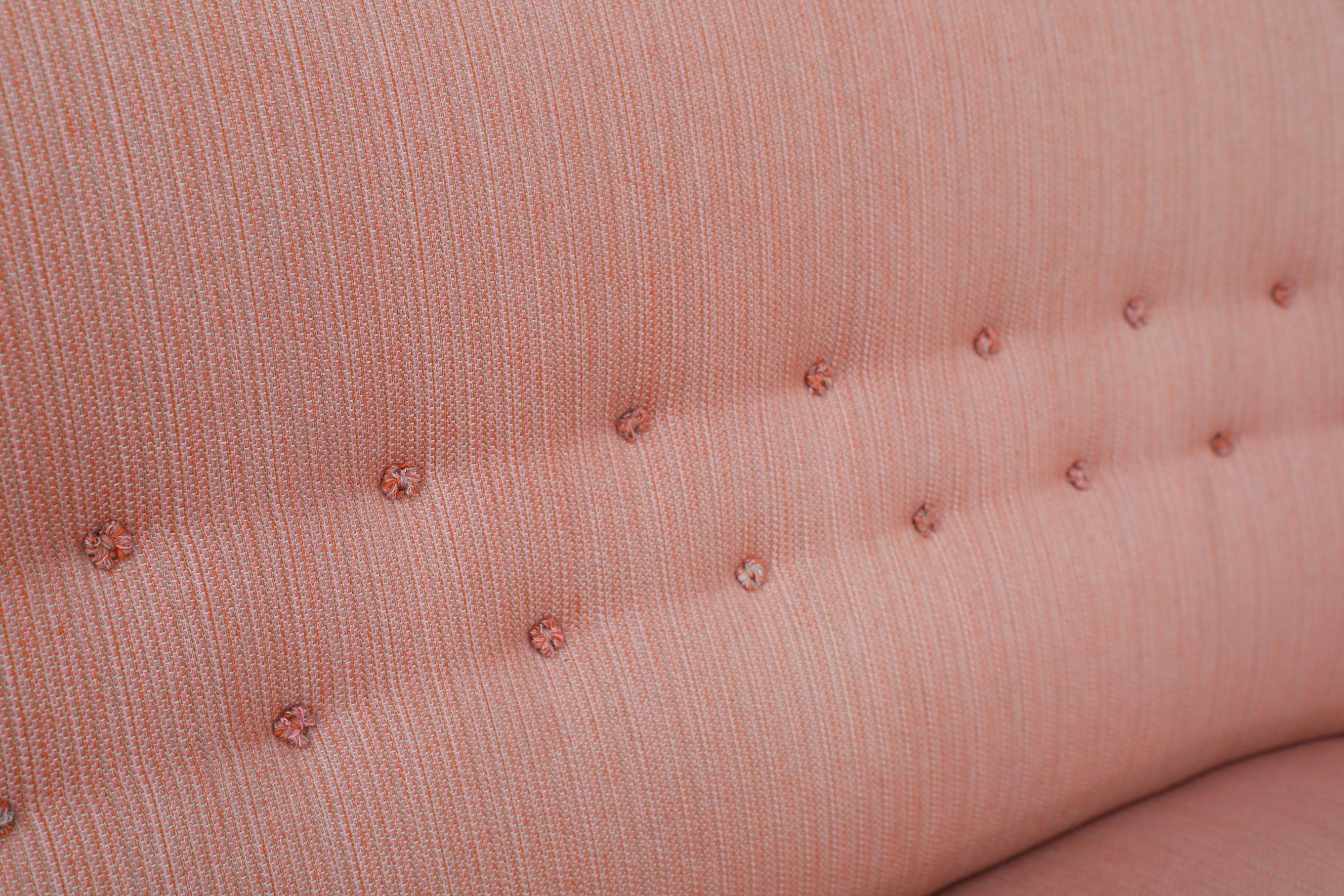 Upholstery Carl Malmsten ‘Samsas’ Pink Sofa for O.H. Sjögren