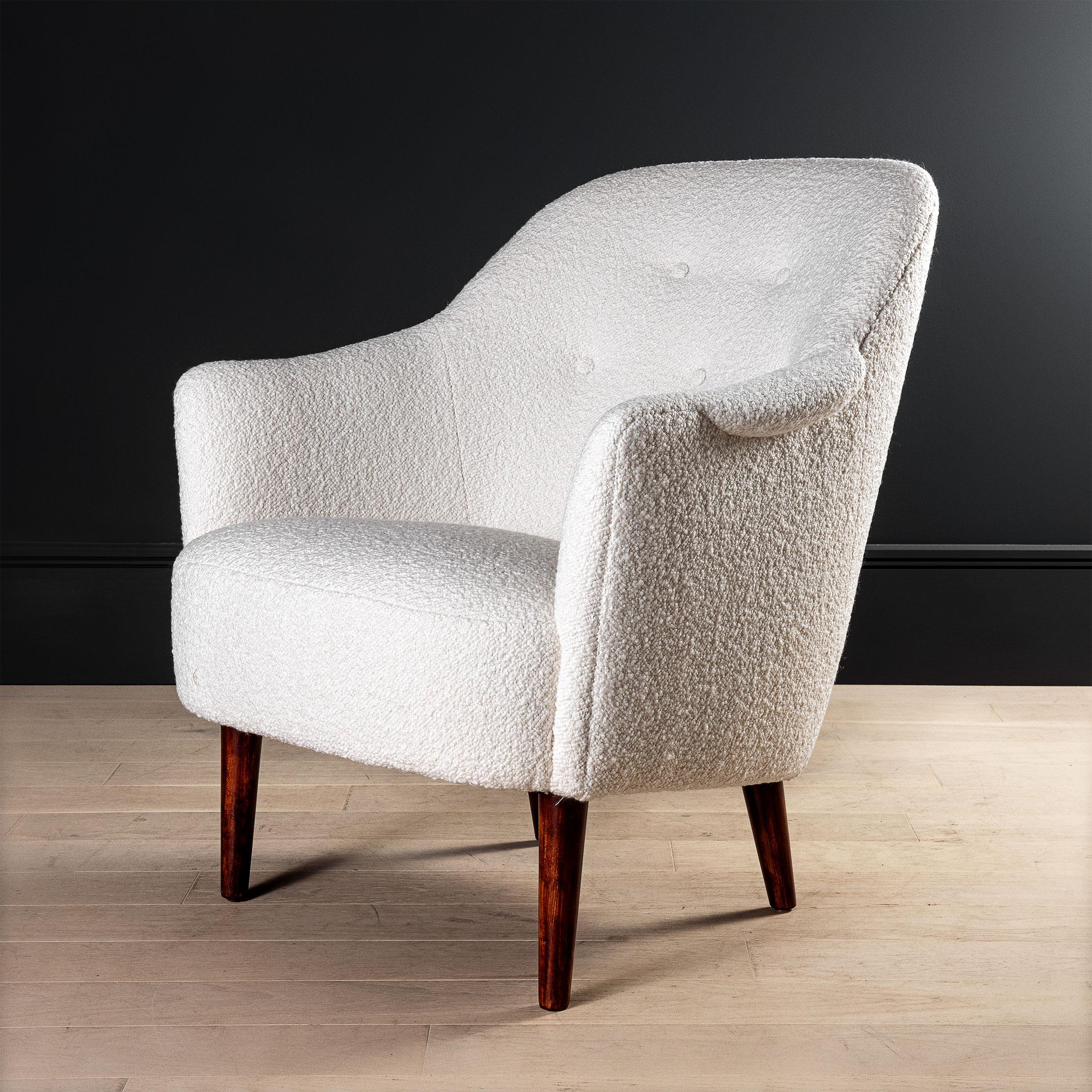 Swedish Chair, 1950's, Carl Malmsten, Samspel, Reupholstered 3
