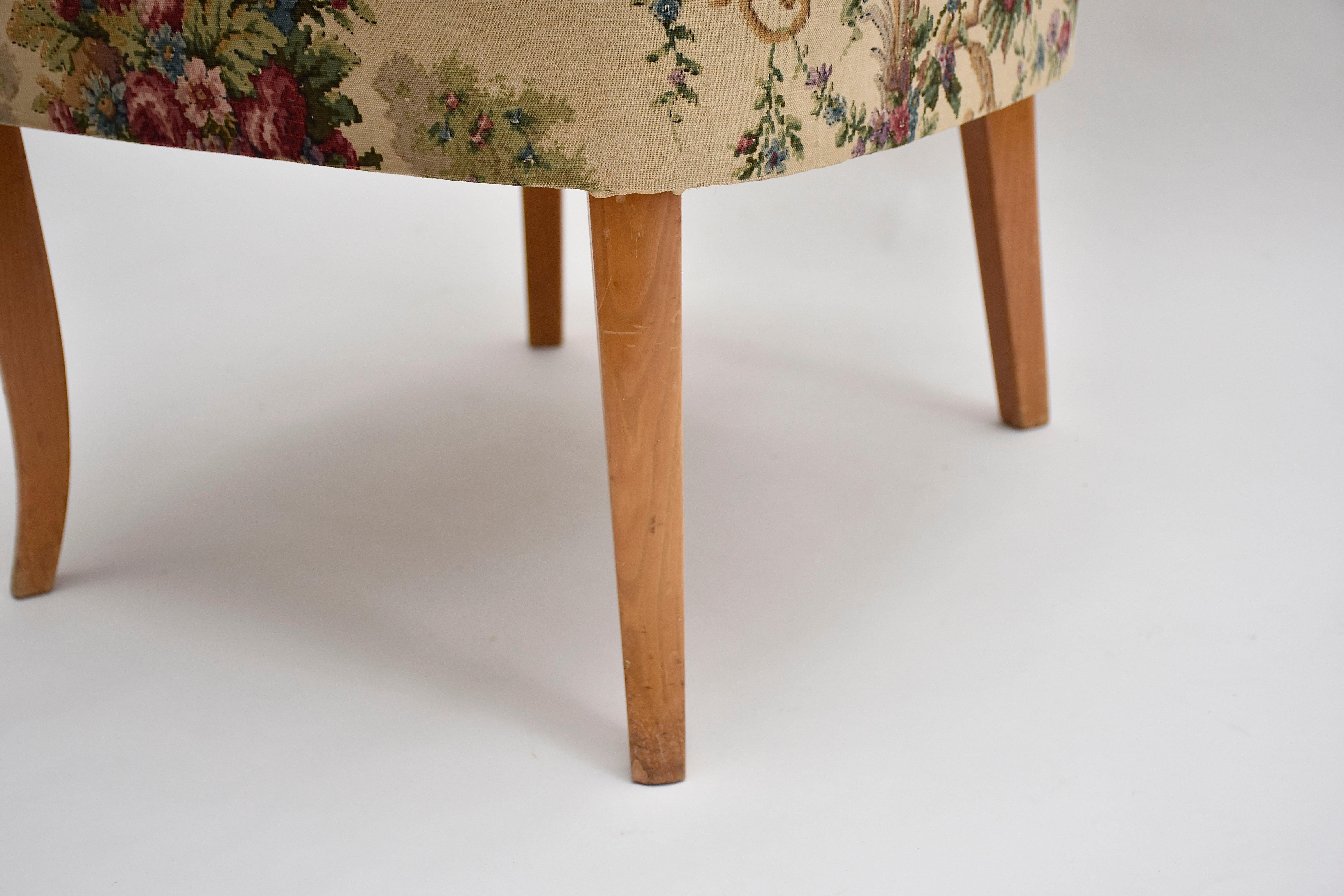 Carl Malmsten Scandinavian modern easy chair 'Gamla Berlin', Sweden ca. 1940 For Sale 3