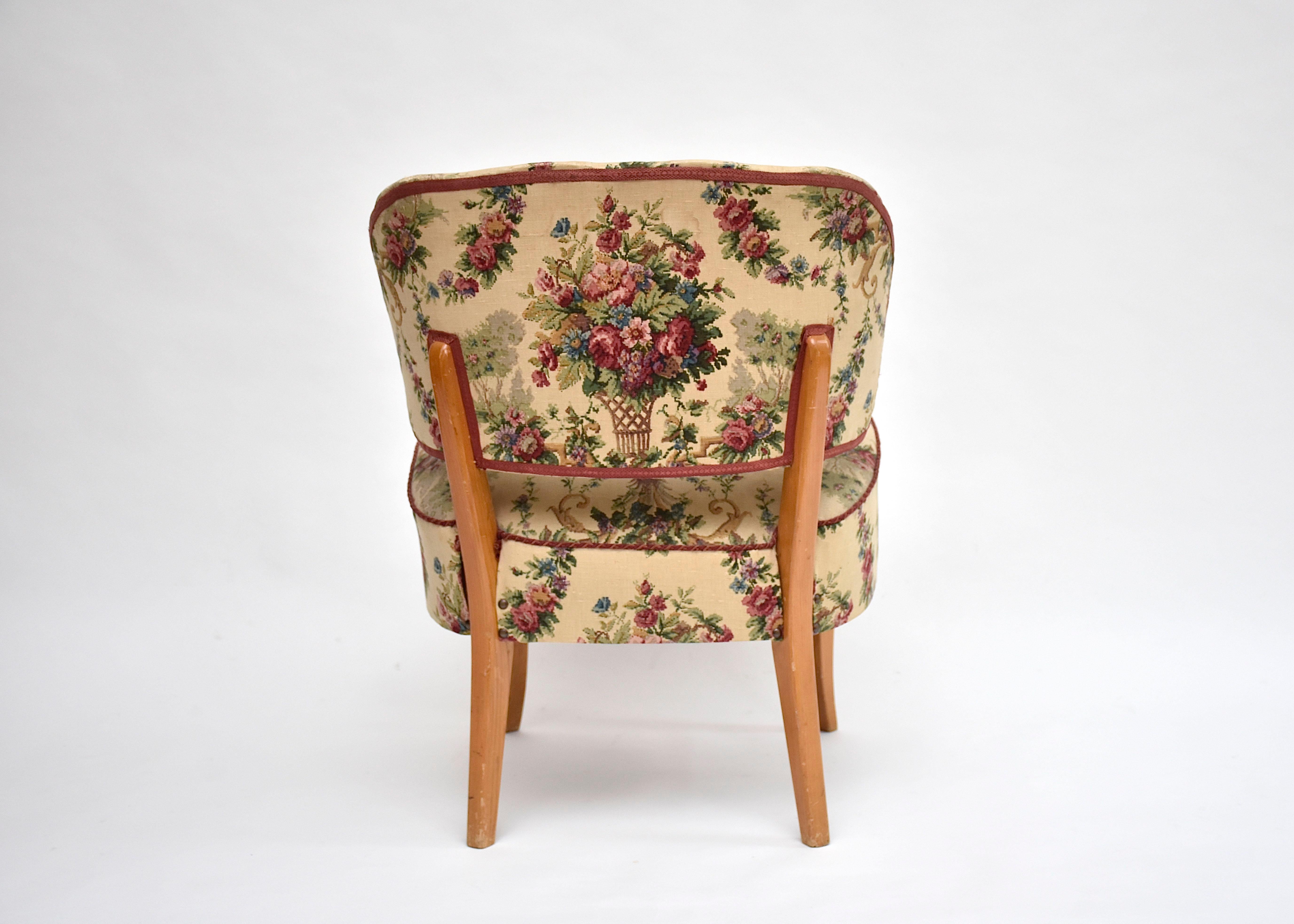 Scandinavian Modern Carl Malmsten Scandinavian modern easy chair 'Gamla Berlin', Sweden ca. 1940 For Sale