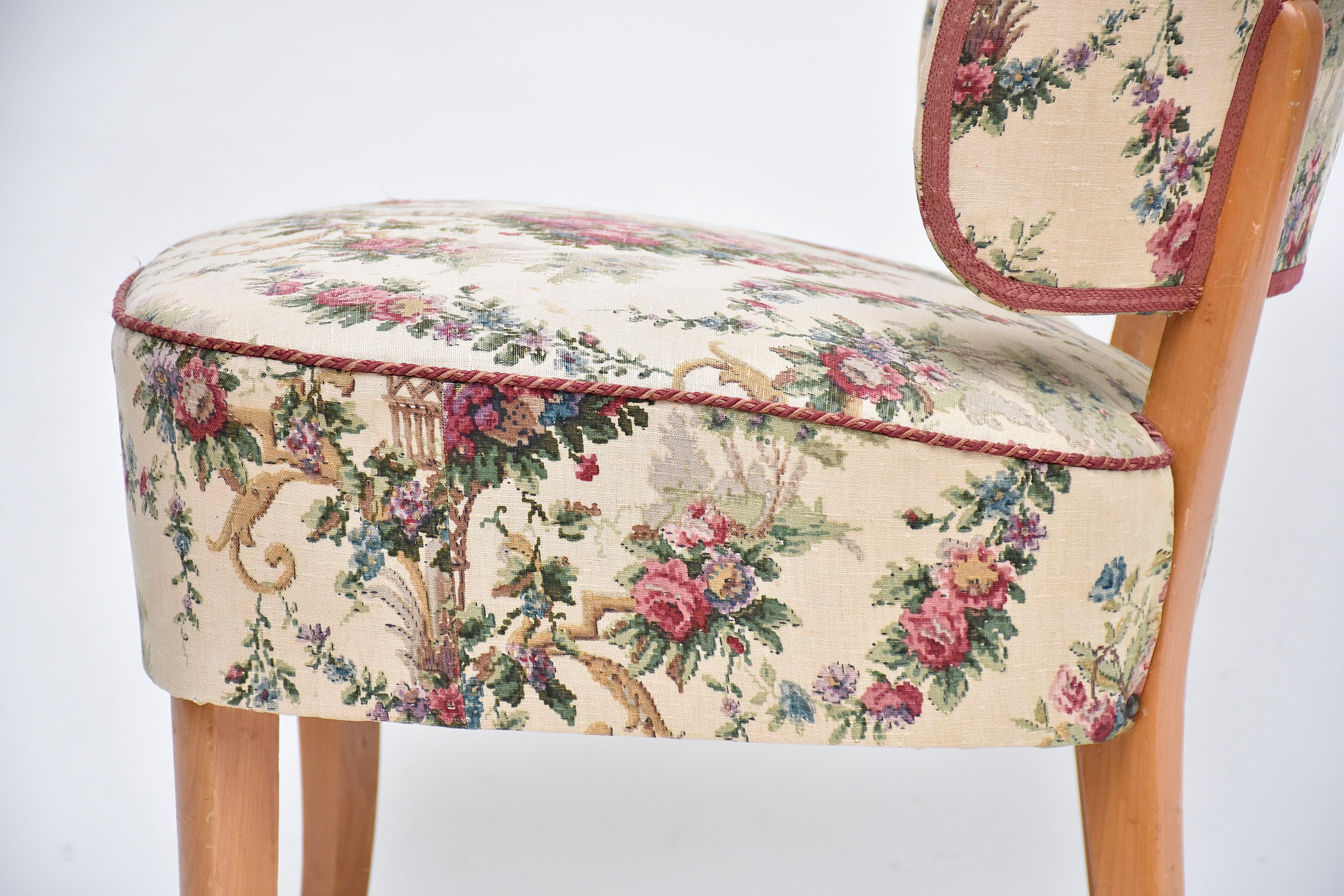 Carl Malmsten Scandinavian modern easy chair 'Gamla Berlin', Sweden ca. 1940 In Good Condition For Sale In SON EN BREUGEL, NL