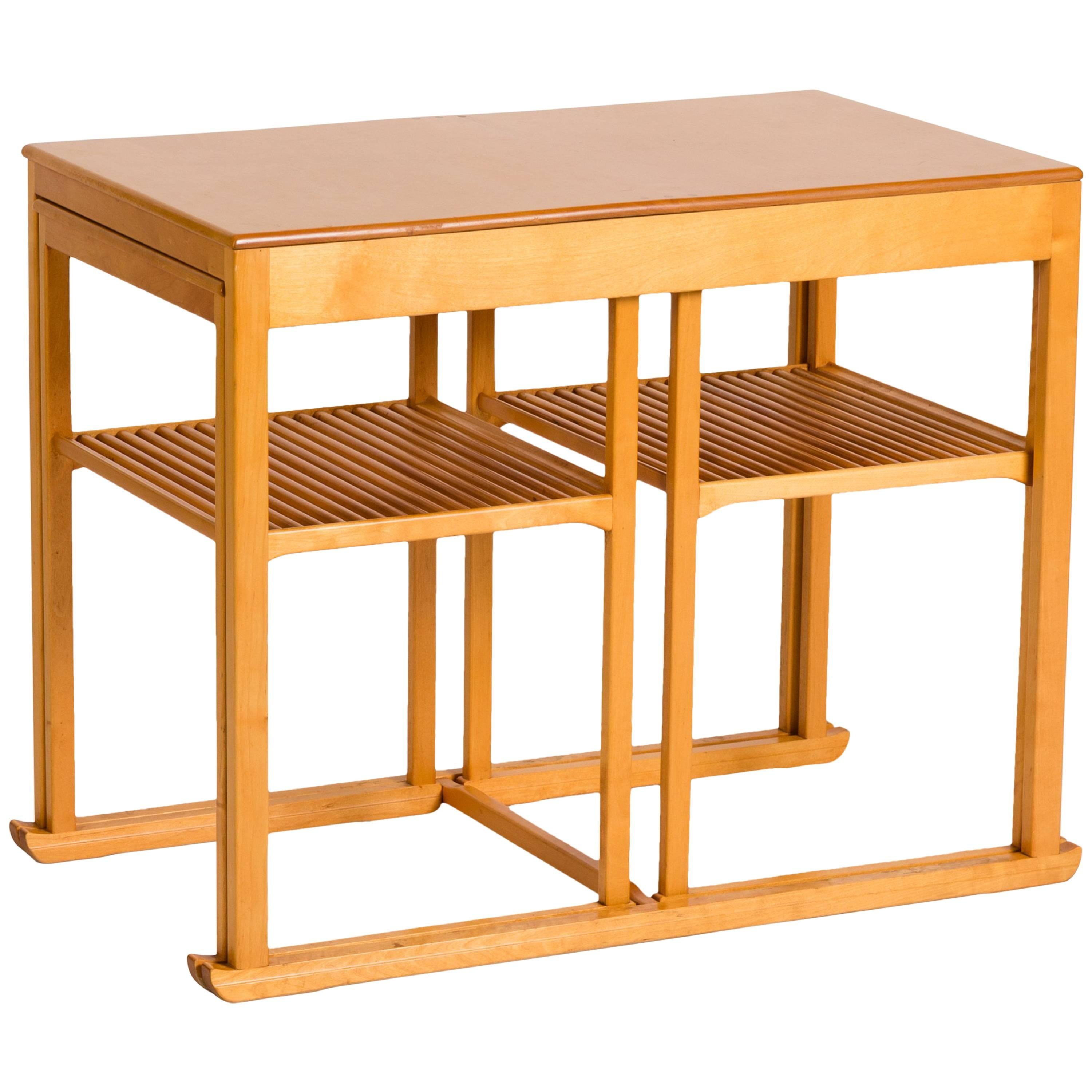 Carl Malmsten, Set di tavolini da salotto "Sledge", Svezia, circa 1948