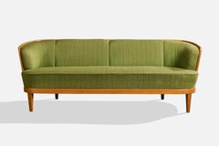 Carl Malmsten, Sofa, Wood, Fabric, Sweden, 1960s