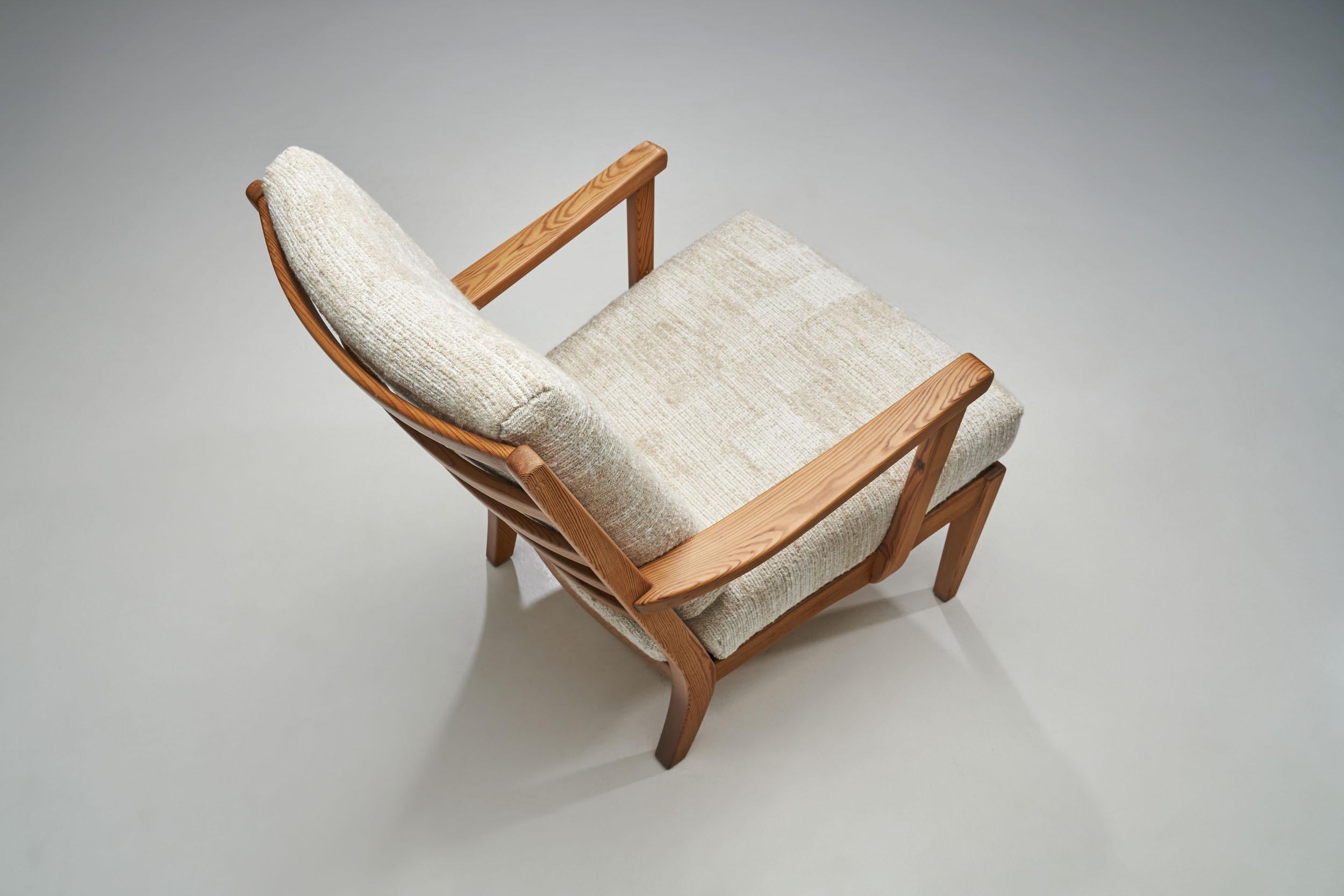 Fabric Carl Malmsten “Stugan” Armchairs for Karl Andersson & Söner, Sweden 1940s For Sale