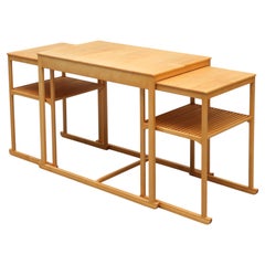 Carl Malmsten. Tables gigognes « The Sled » en bouleau, Suède, années 1950