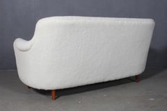 Carl Malmsten, Three-Seat Sofa Lambswool Sofa, "Samsas"