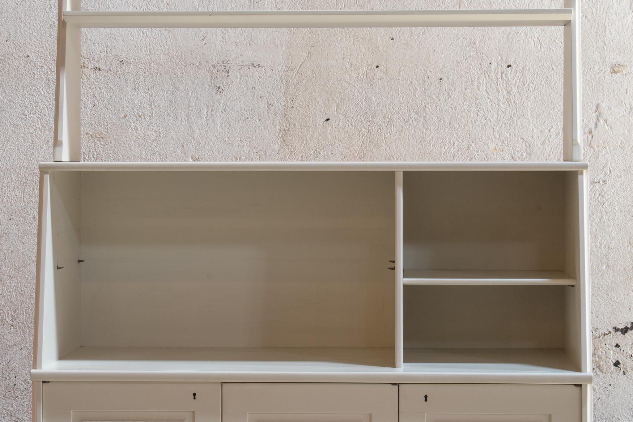 Scandinavian Modern Carl Malmsten 'Vardags' Swedish Modern Bookcase With Storage Cabinet For Sale