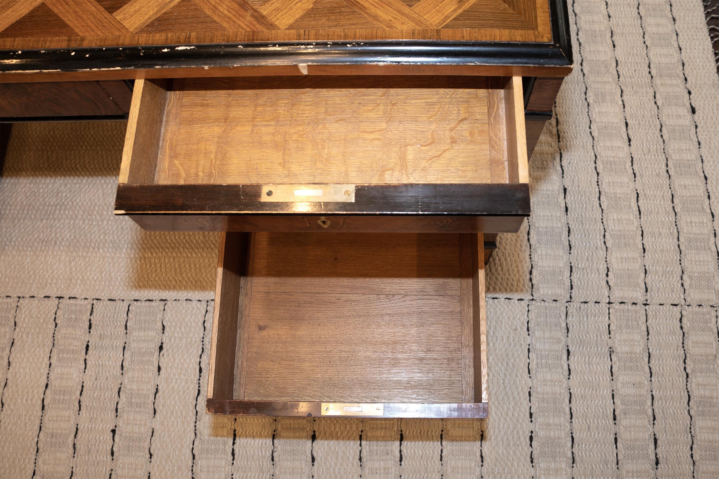 Carl Malmsten Veneered Pedestal Desk For Sale 2