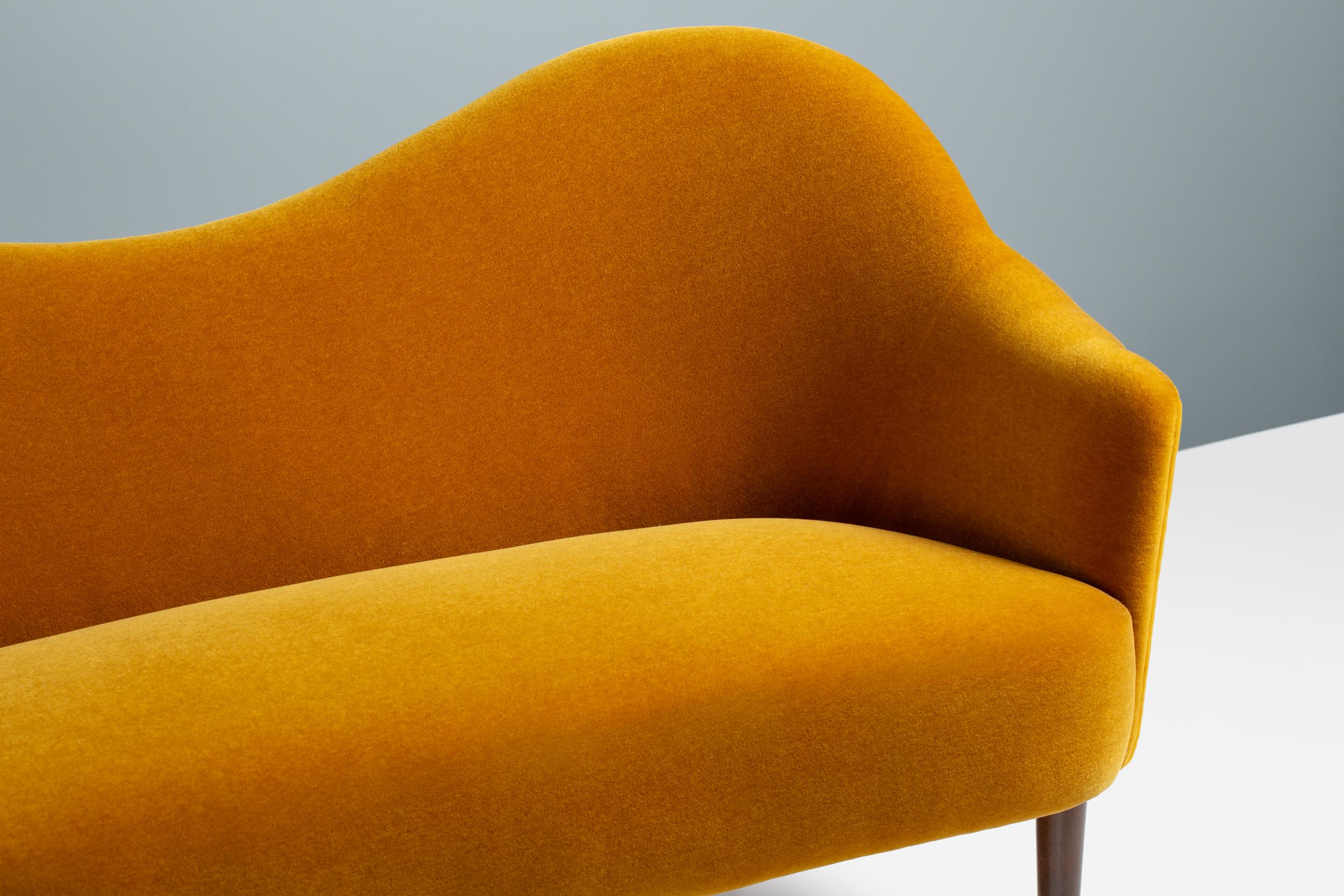 Carl Malmsten Vintage Samspel-Sofa aus Mohair-Samt 1950er Jahre im Zustand „Hervorragend“ im Angebot in London, England