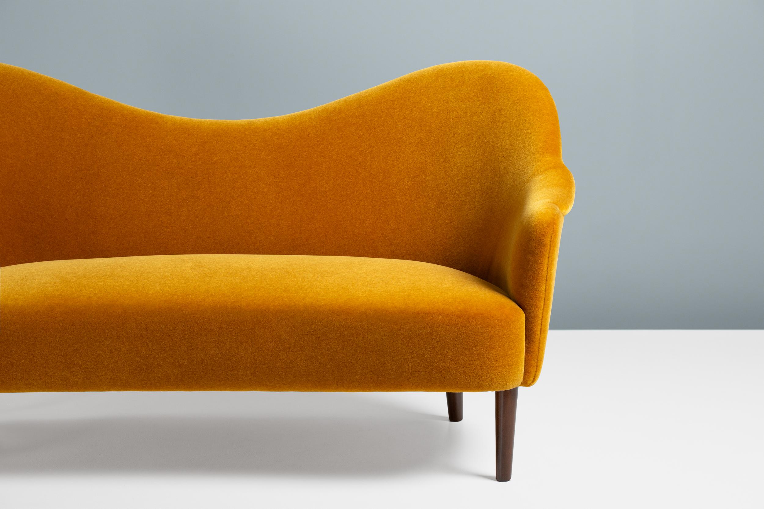 Carl Malmsten Vintage Samspel-Sofa aus Mohair-Samt 1950er Jahre (Mitte des 20. Jahrhunderts) im Angebot