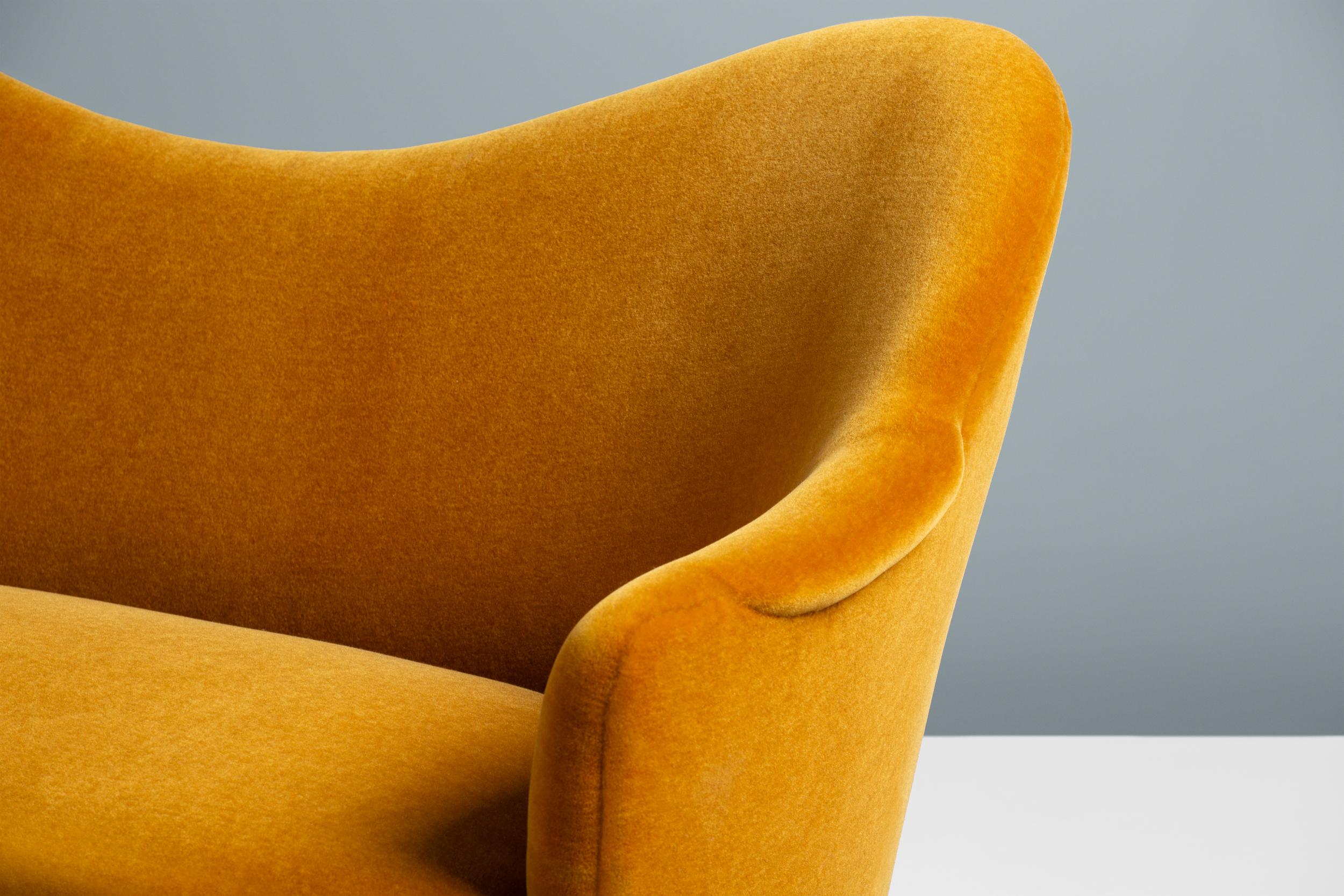 Carl Malmsten Vintage Samspel-Sofa aus Mohair-Samt 1950er Jahre im Angebot 1