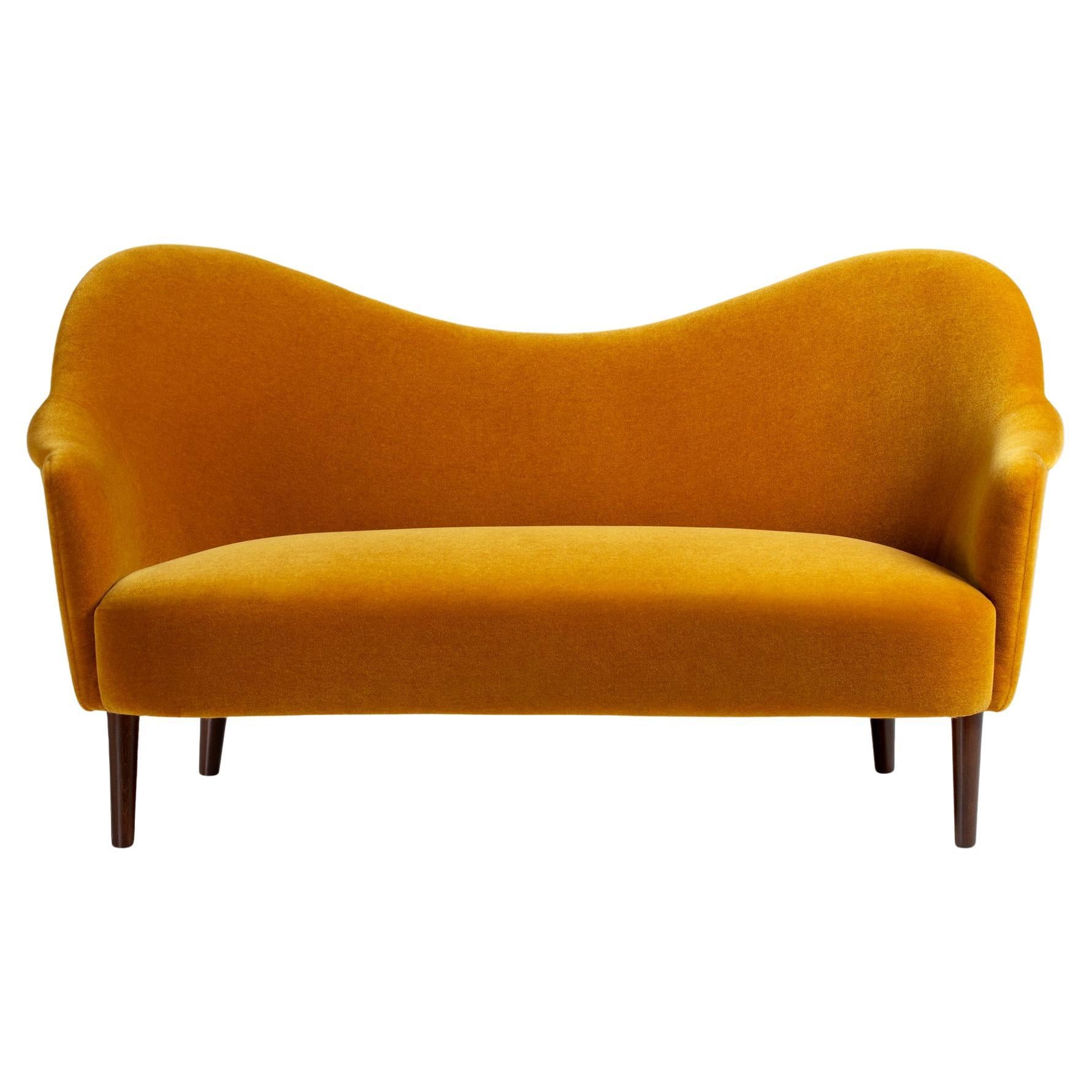 Carl Malmsten Vintage Samspel Sofa in Mohair Velvet 1950s