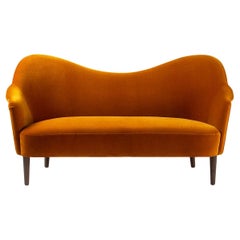 Carl Malmsten Vintage Samspel Sofa in Mohair Velvet 1950s
