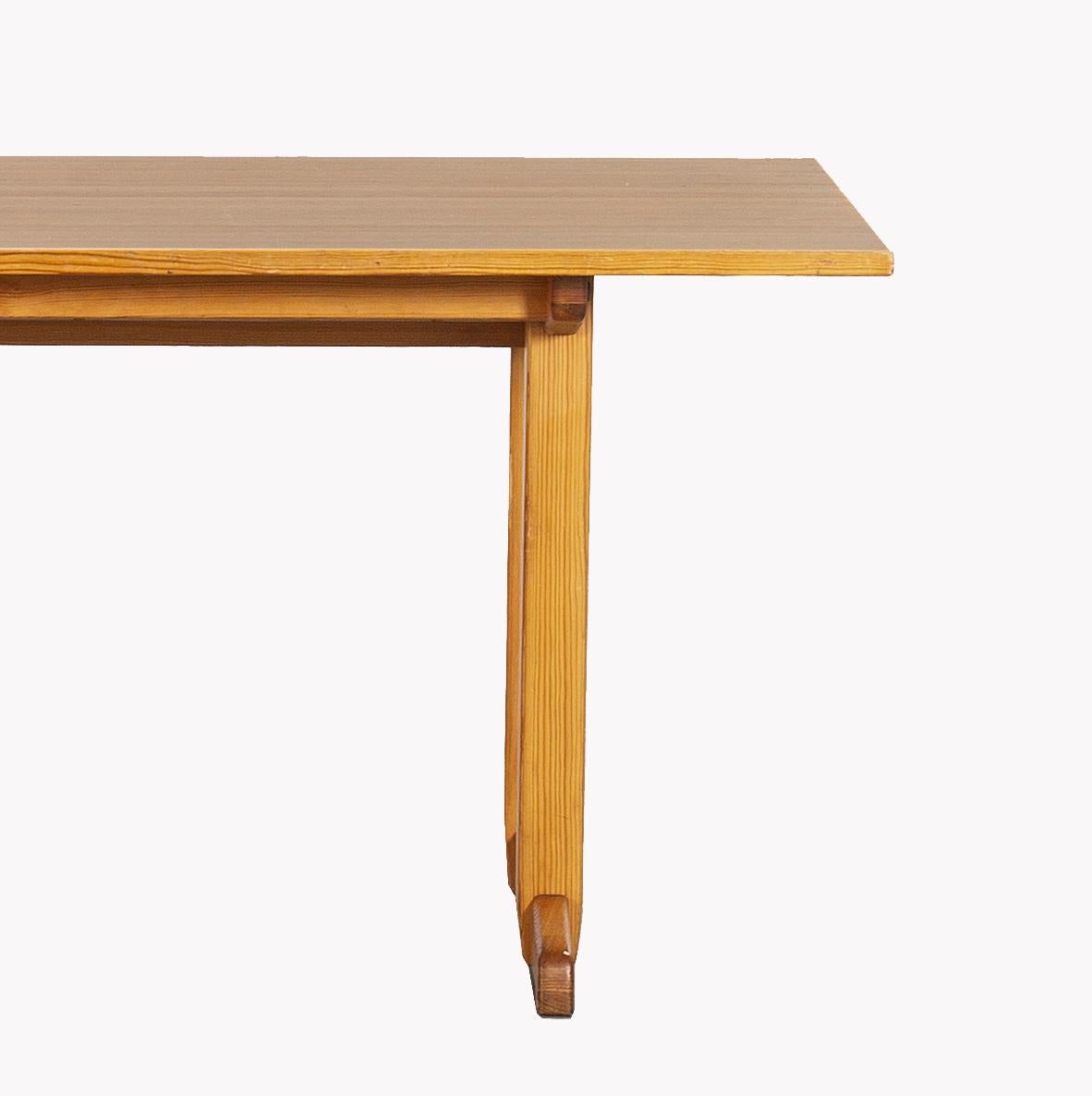 Carl Malmsten, Visingsö, Dining table, Sweden, 1960s In Good Condition For Sale In Paris, FR