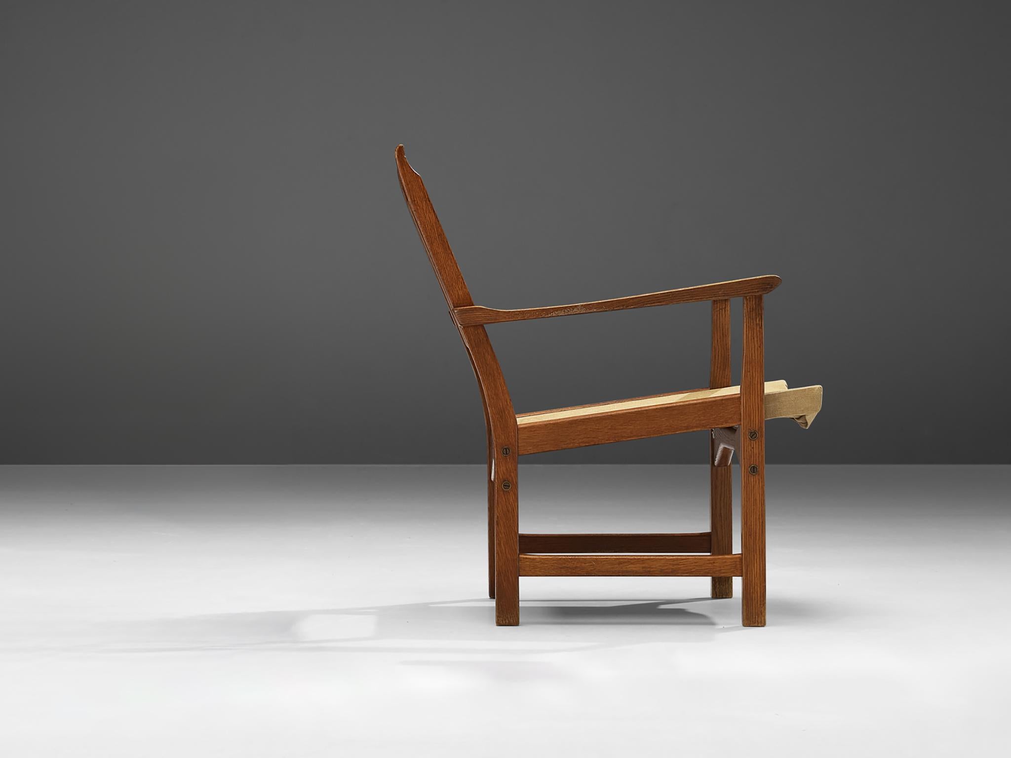 Poltrona 'Caryngo' in Oak e tela di Carl Malmsten & Yngve Ekström in vendita 1