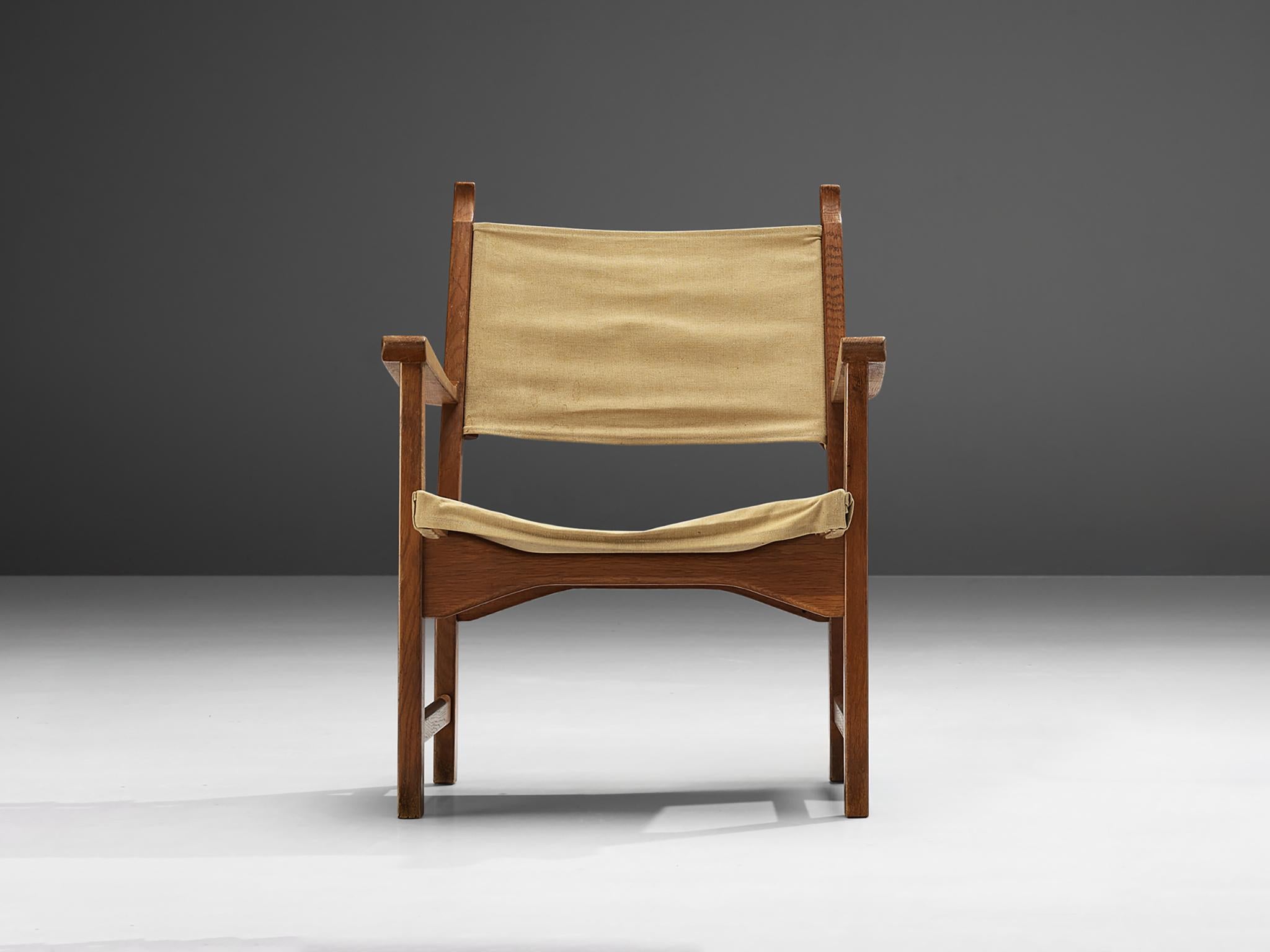 Poltrona 'Caryngo' in Oak e tela di Carl Malmsten & Yngve Ekström in vendita 2