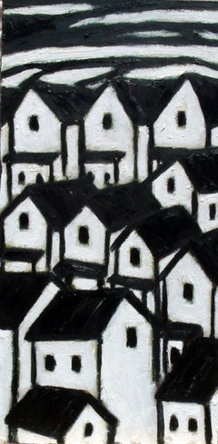 Hillsiders, Triptych, FREE SHIPPING/Cont. USA, Painting, Oil on Wood Panel