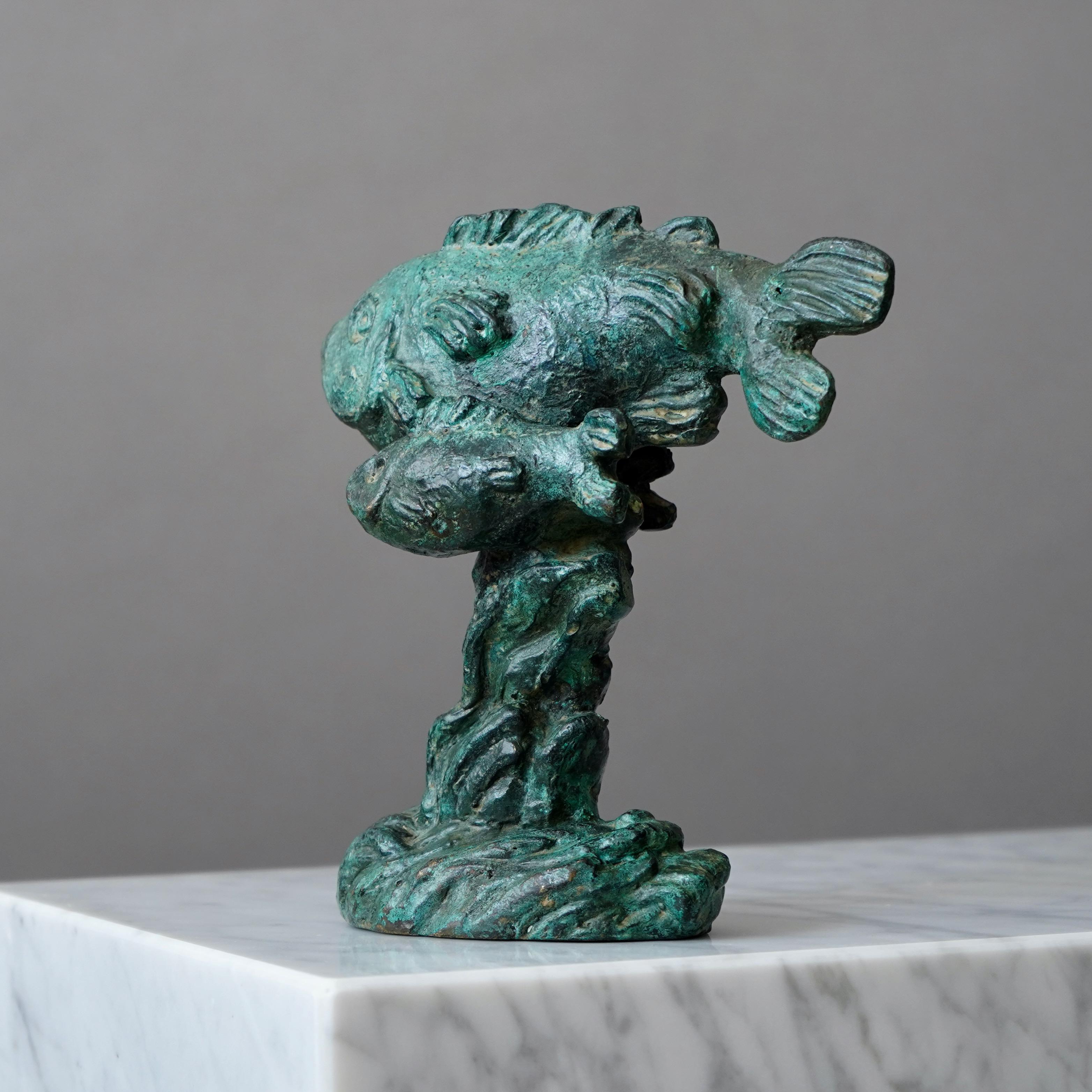 Scultura in bronzo di pesci di Carl Milles in vendita 1