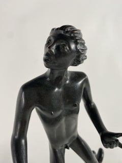 Carl Milles Bronze suédois Art Déco, intitulé "The Hand of God" (La main de Dieu)