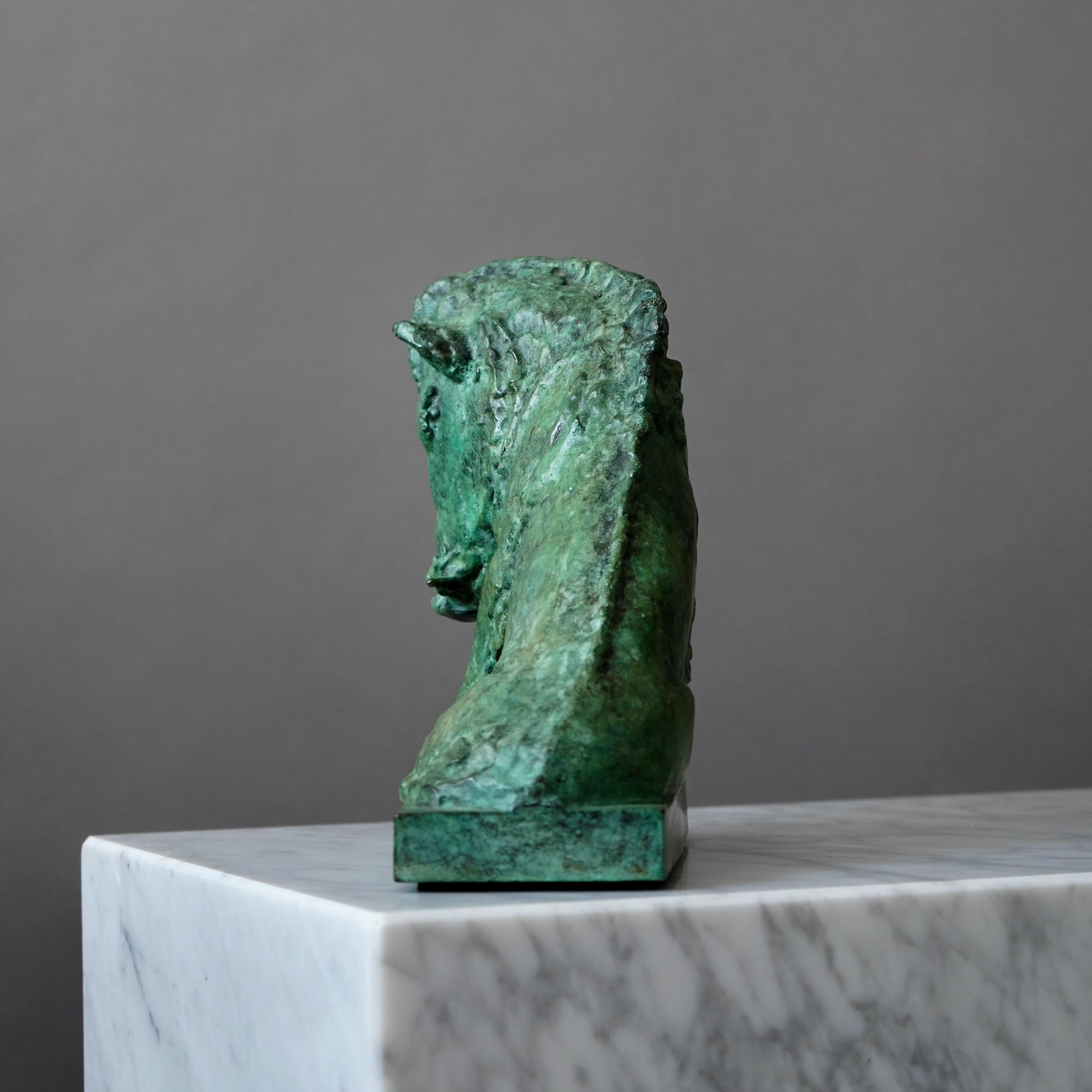 Carl Milles Escultura de bronce de jabalí 2