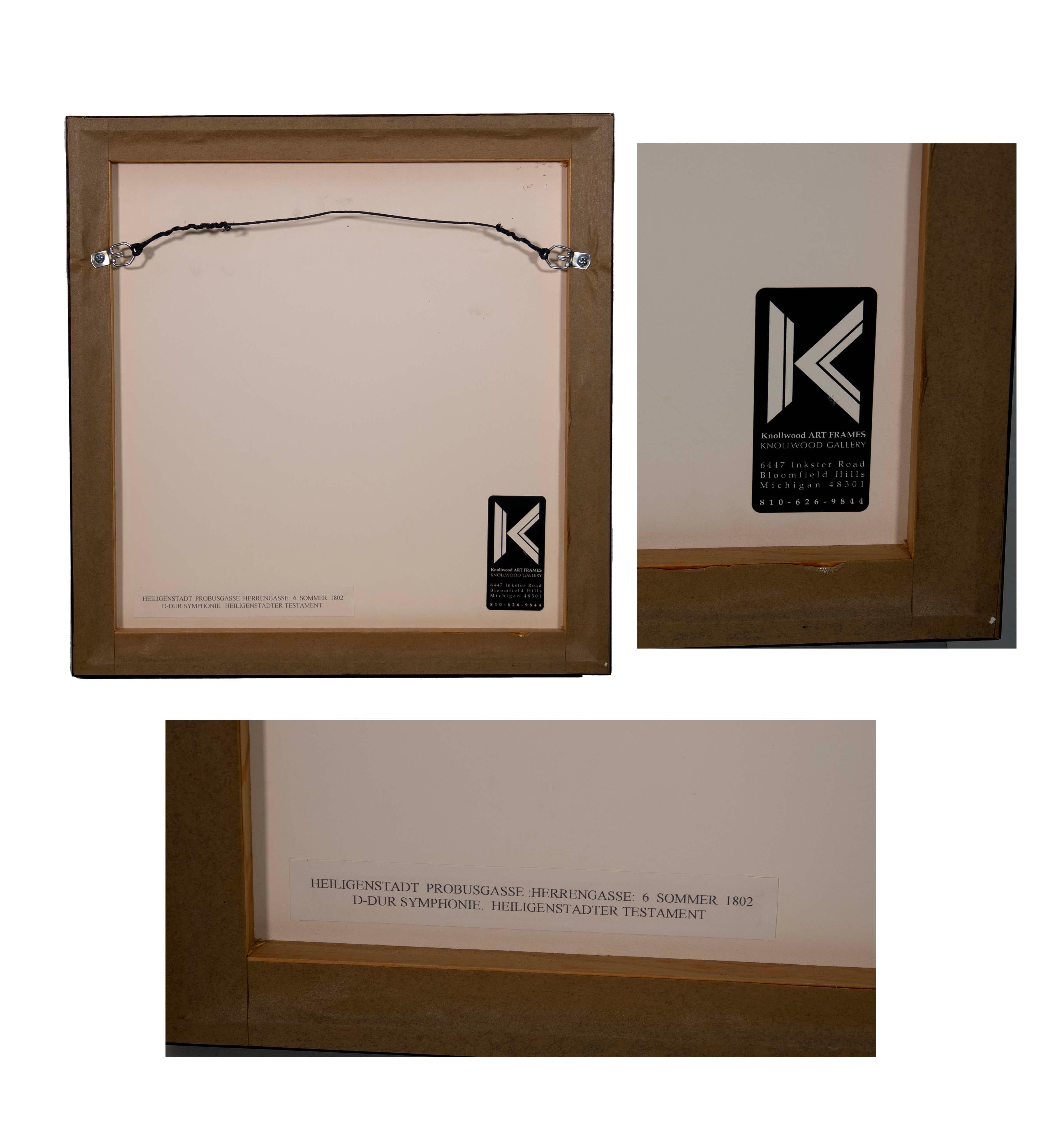 Carl Moll Beethoven Hauser (Portfolio de 12) Gravures sur bois en couleurs signées Art Nouveau en vente 13