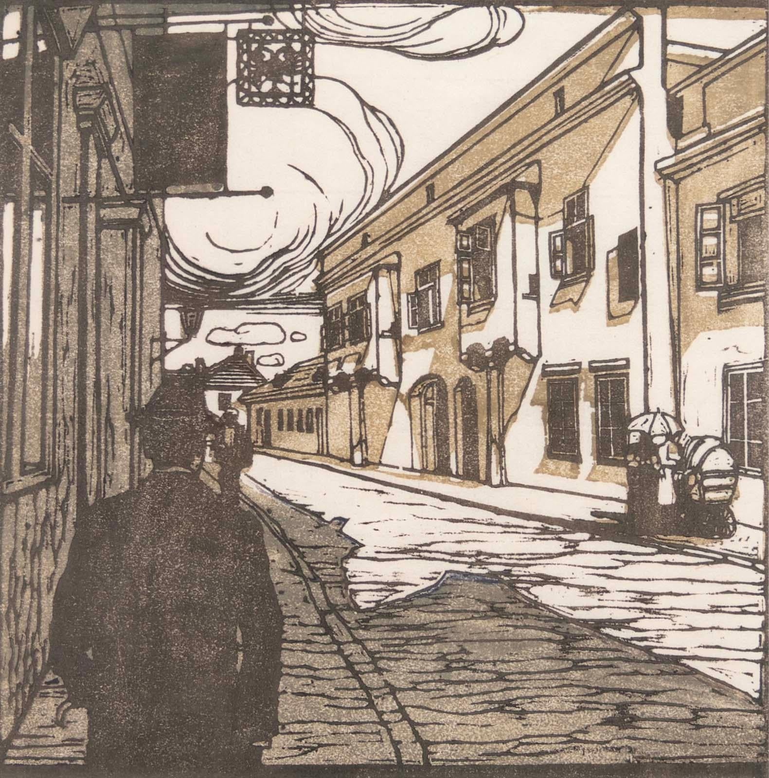 Art nouveau Carl Moll Beethoven Hauser (Portfolio de 12) Gravures sur bois en couleurs signées Art Nouveau en vente