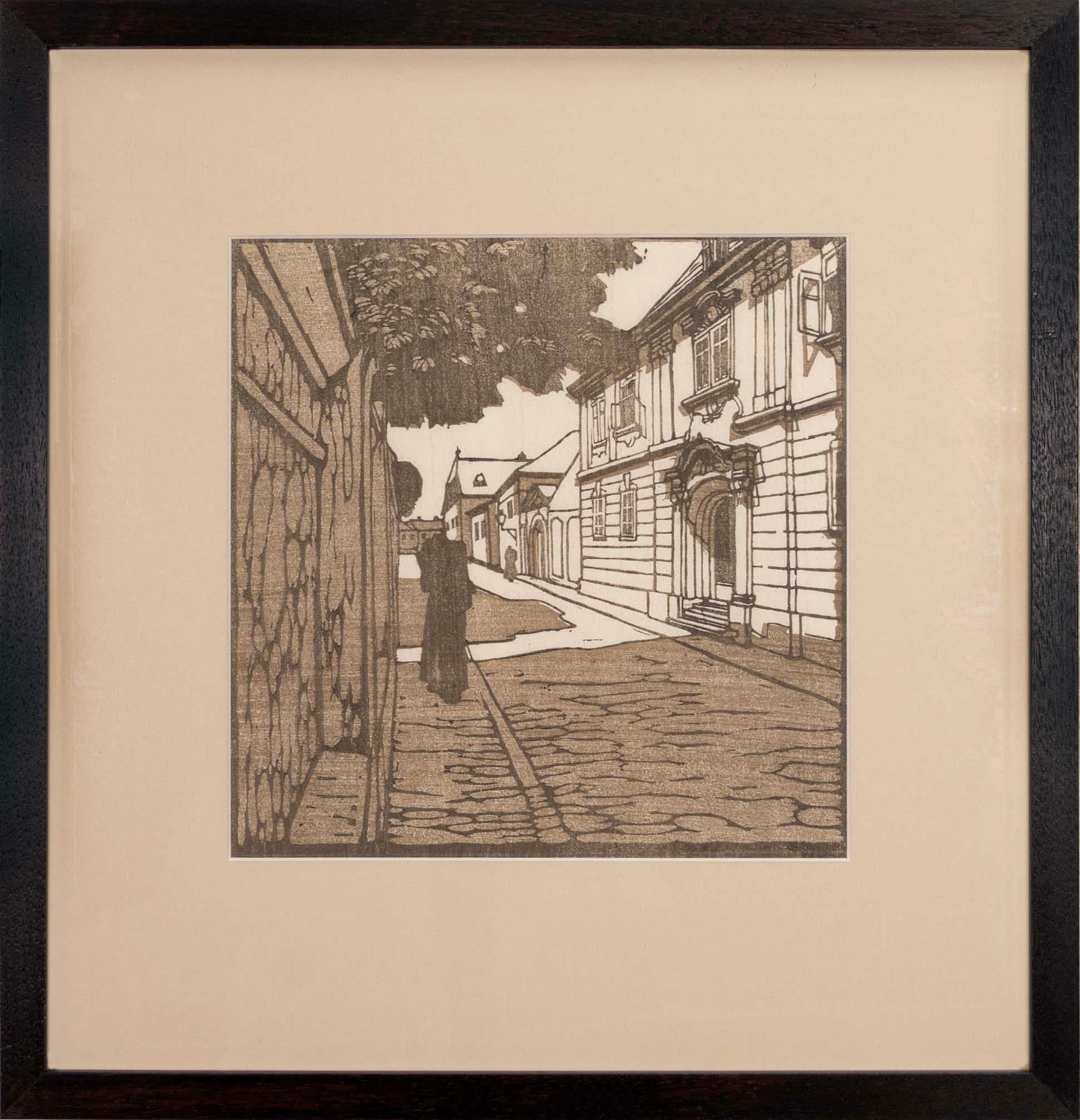 Autrichien Carl Moll Beethoven Hauser (Portfolio de 12) Gravures sur bois en couleurs signées Art Nouveau en vente