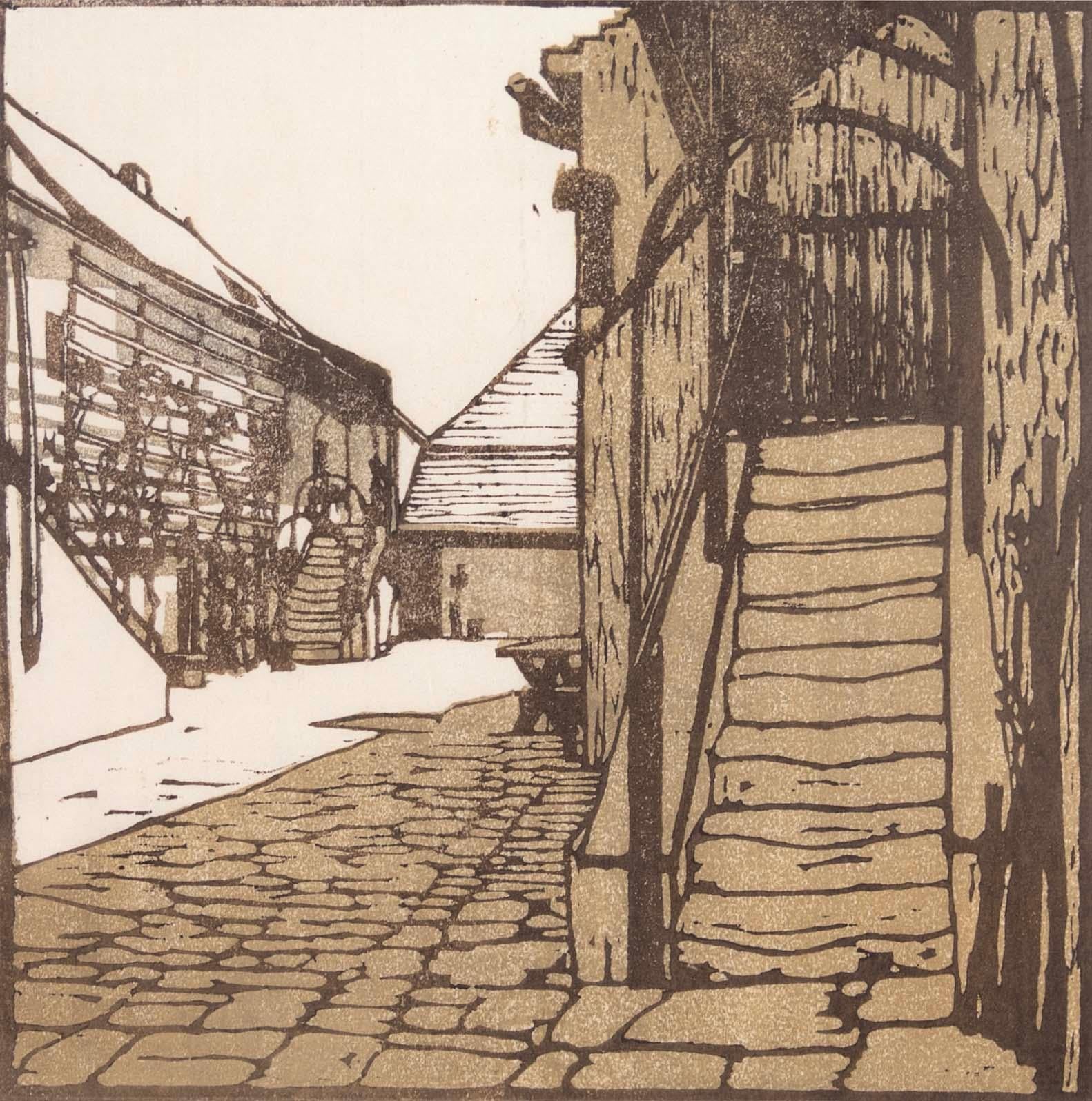 Papier Carl Moll Beethoven Hauser (Portfolio de 12) Gravures sur bois en couleurs signées Art Nouveau en vente