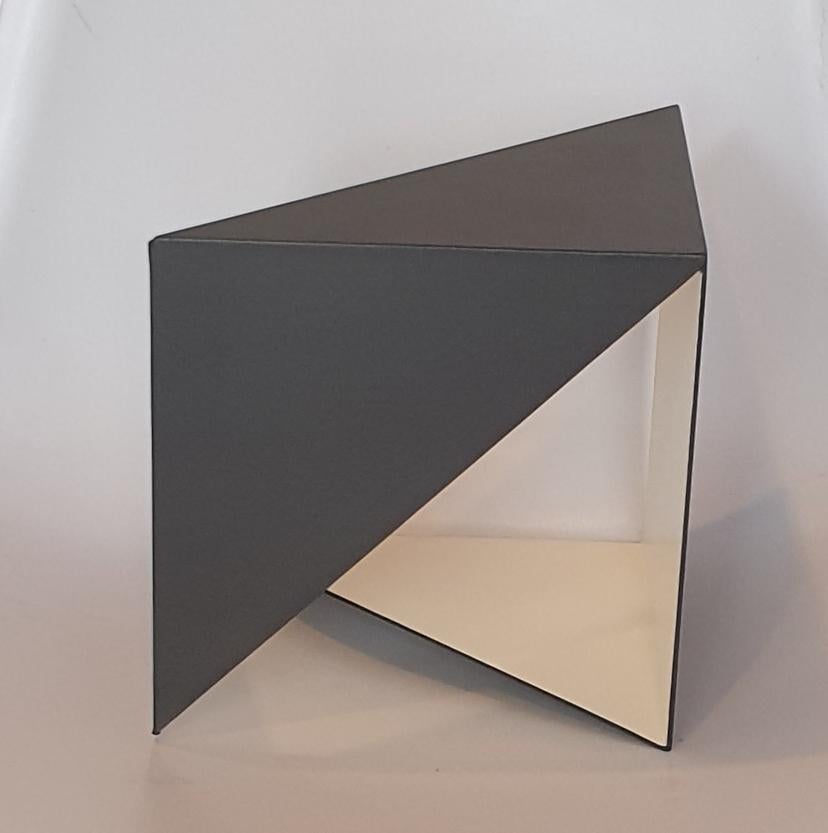Steel 67 - contemporary modern abstract geometric sculpture - Gray Abstract Sculpture by Carl Möller