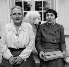 Gertrude Stein und Alice B. Toklas nach der Befreiung zu Hause, Frankreich, 1944