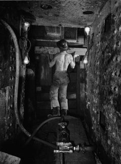 Sandhog im Rahmen des Baus des Queens Midtown Tunnel, New York, 1939