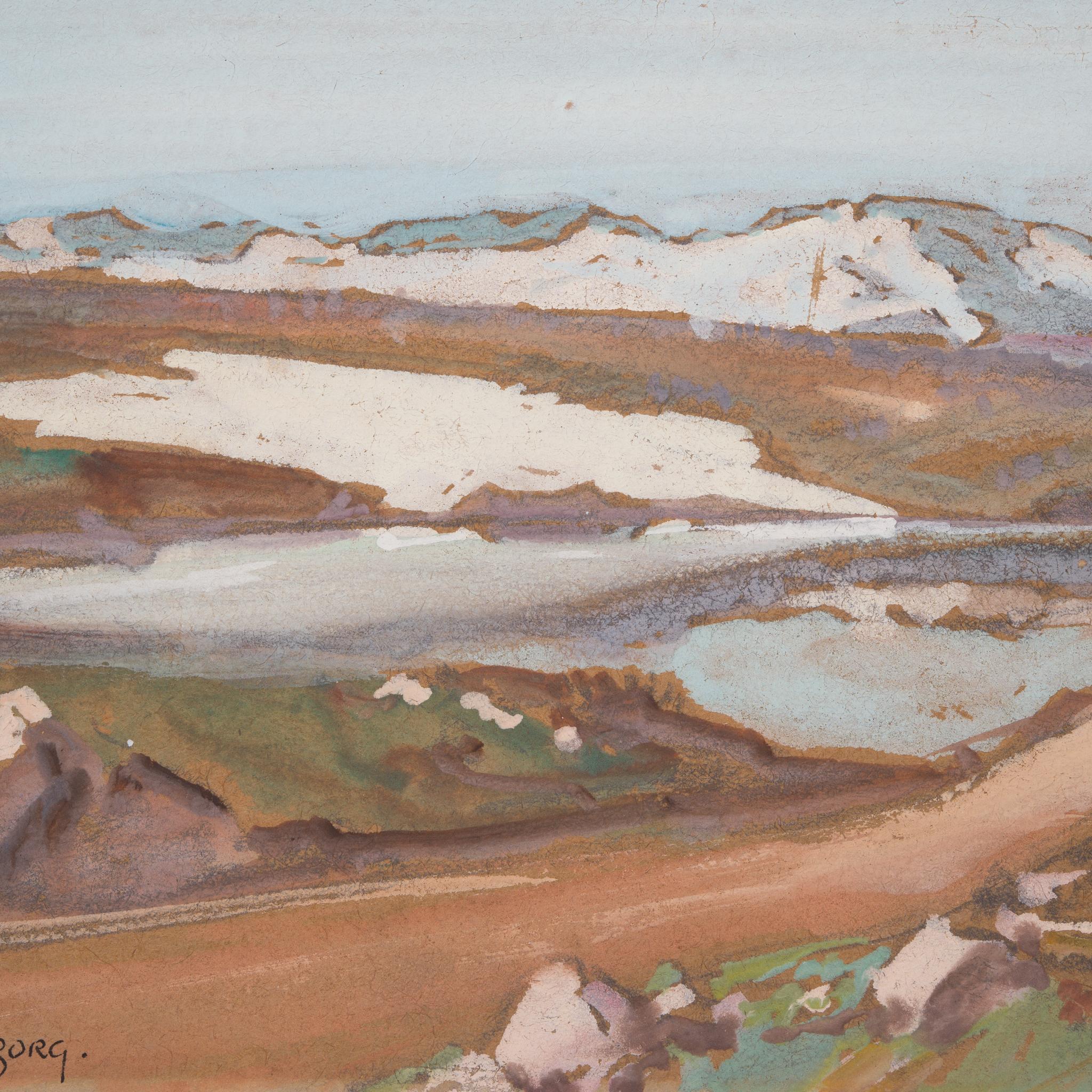 Una vecchia strada militare, la strada per Dovrefjell, Norvegia in vendita 3