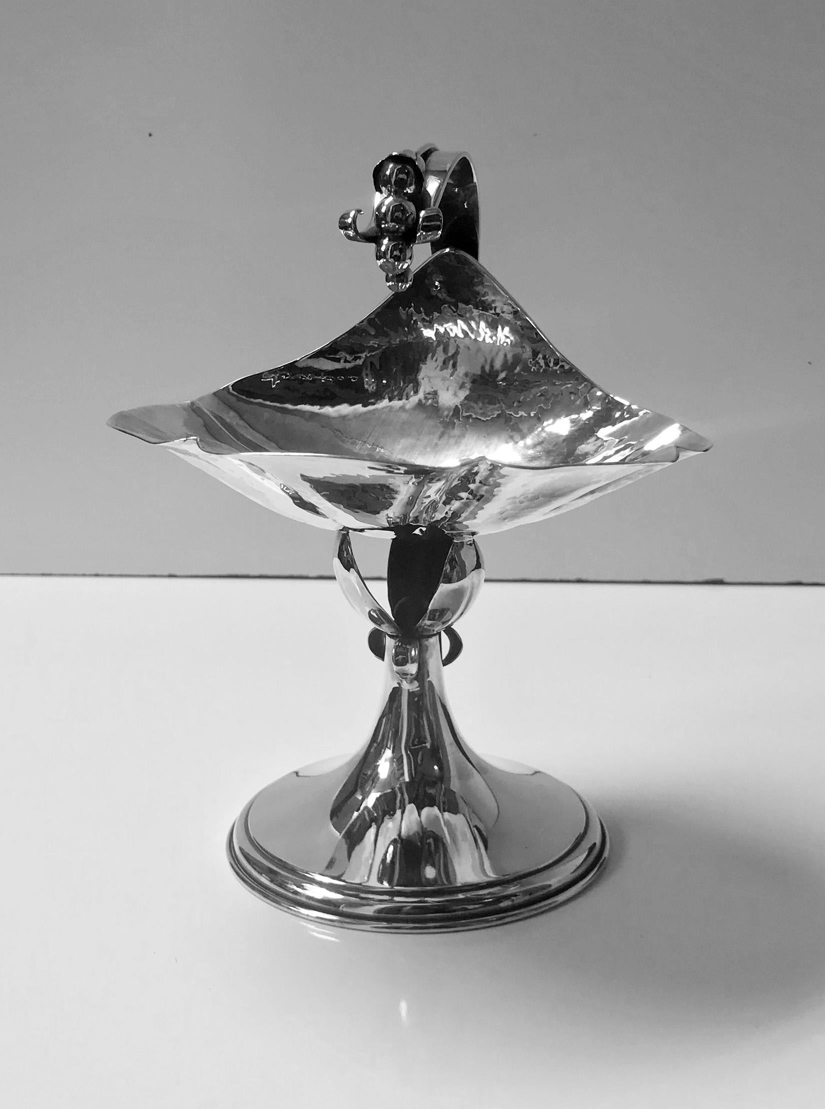 20th Century Carl Paul Petersen Sterling Silver Compote, Montreal, circa 1940