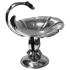 Carl Paul Petersen Sterling Silver Large Compote, Montreal, circa 1940