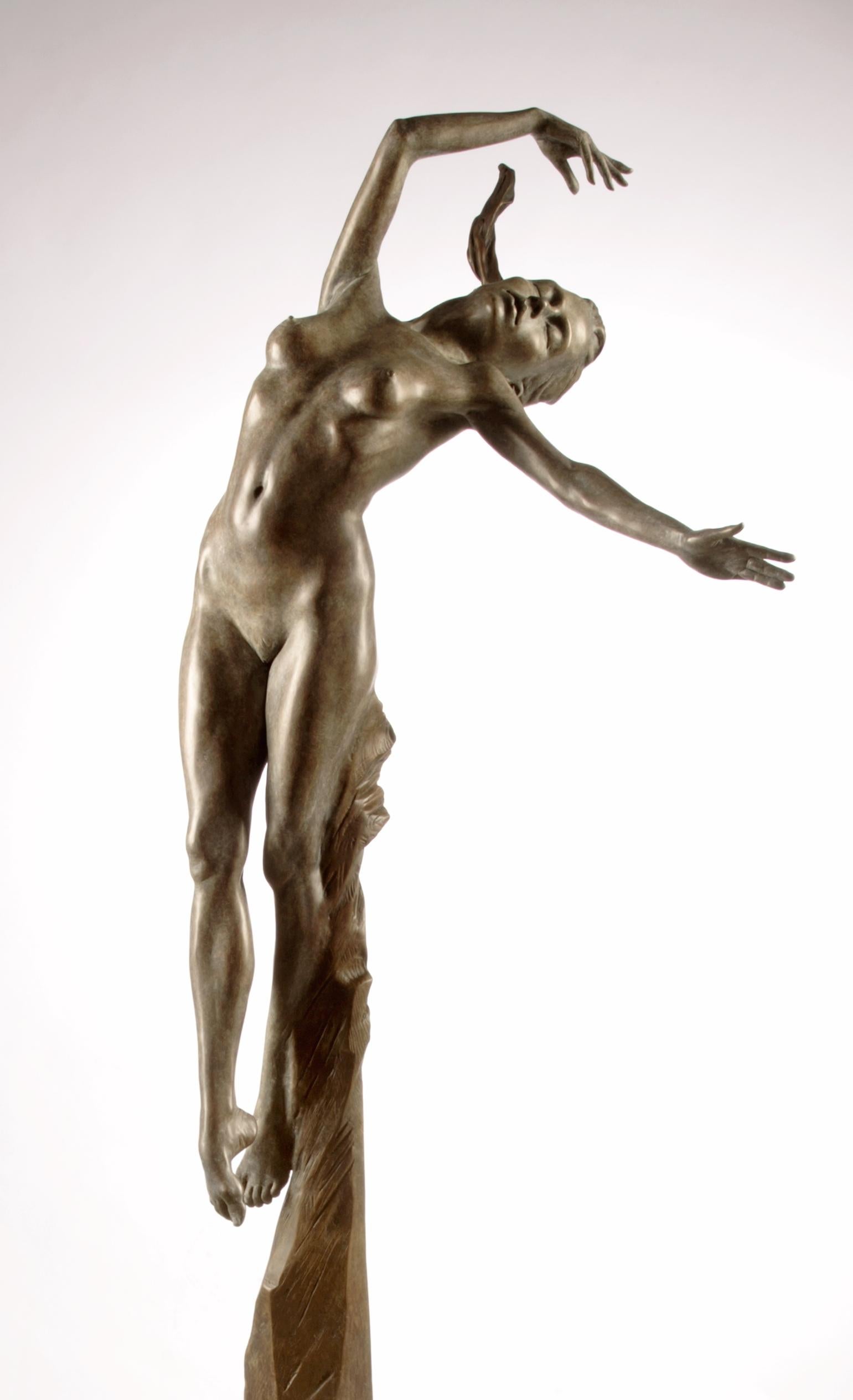 Contemporary Nude, Figurative Bronze Sculpture Athena - The Goddess of Wisdom For Sale 1