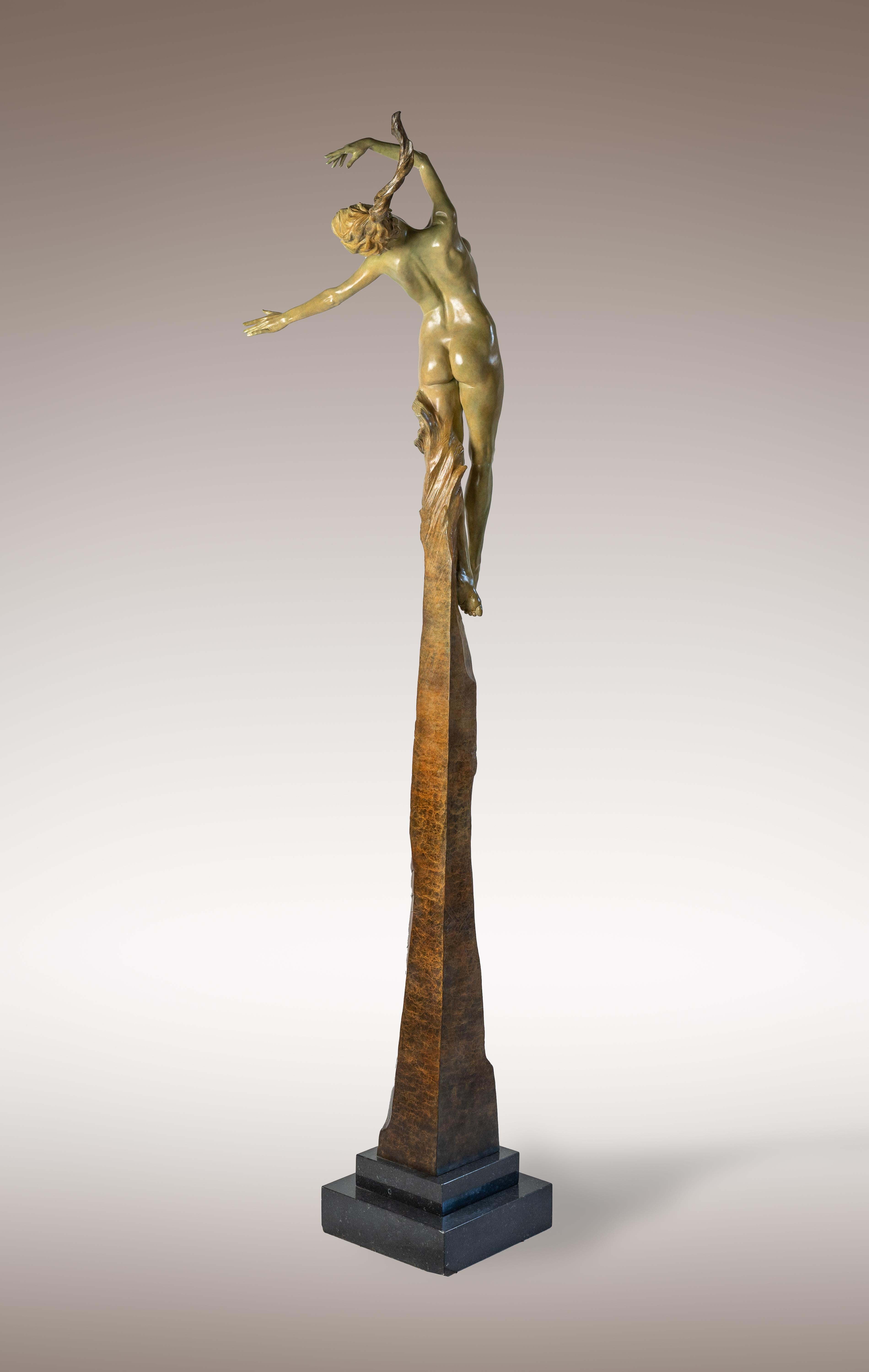 Contemporary Nude, Figurative Bronze Sculpture Athena - The Goddess of Wisdom For Sale 4