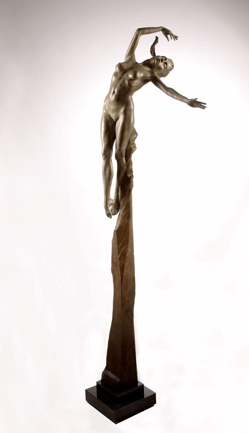 Figurative Sculpture Carl Payne  - Nu contemporain, sculpture figurative en bronze Athéna - La déesse de la sagesse
