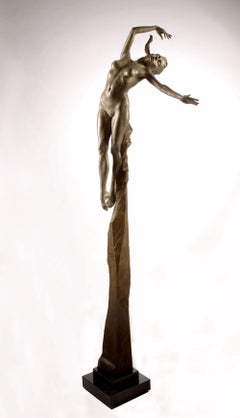 Nu contemporain, sculpture figurative en bronze Athéna - La déesse de la sagesse