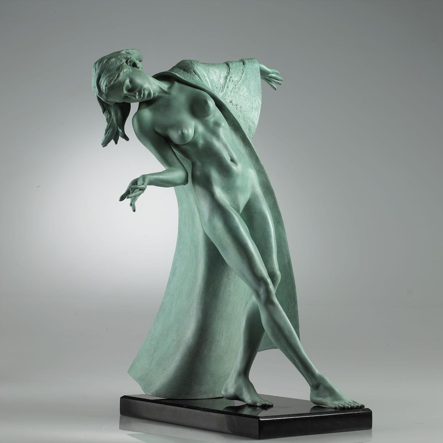 Sculpture figurative et de nu en bronze du 20e siècle 'Sienna' par Carl Payne