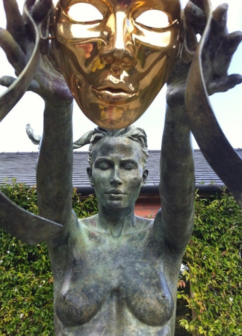 Circe la déesse de la magie - Figure nue grandeur nature en bronze massif de Carl Payne en vente 2