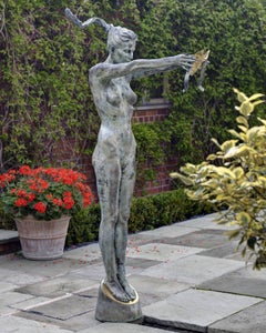 'Circe' The Goddess of Magic - Life-size Solid Bronze Nude Figure by Carl Payne