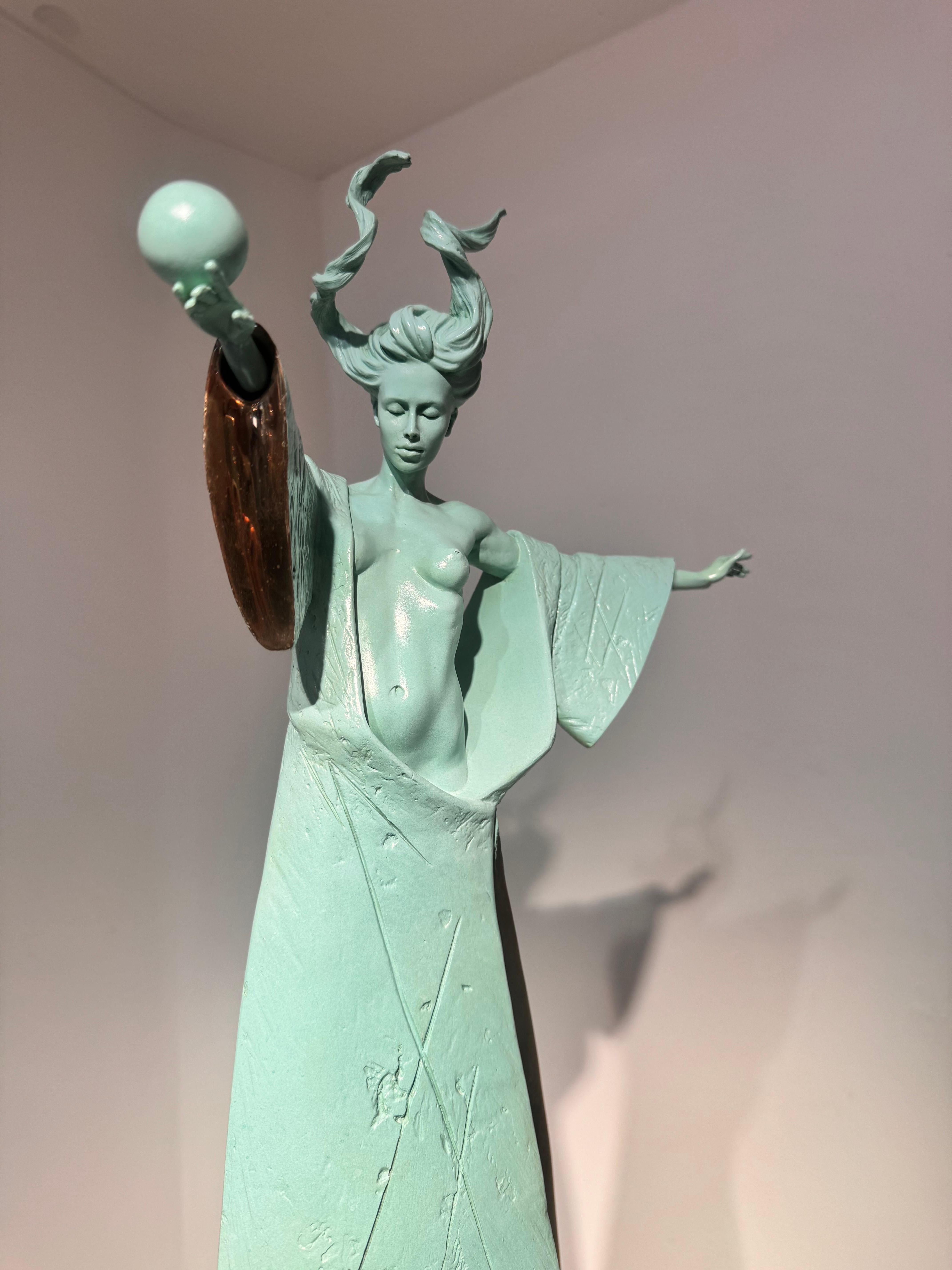 Sculpture contemporaine en bronze Déméter Déesse Mythologie grecque, figurative, nue en vente 8