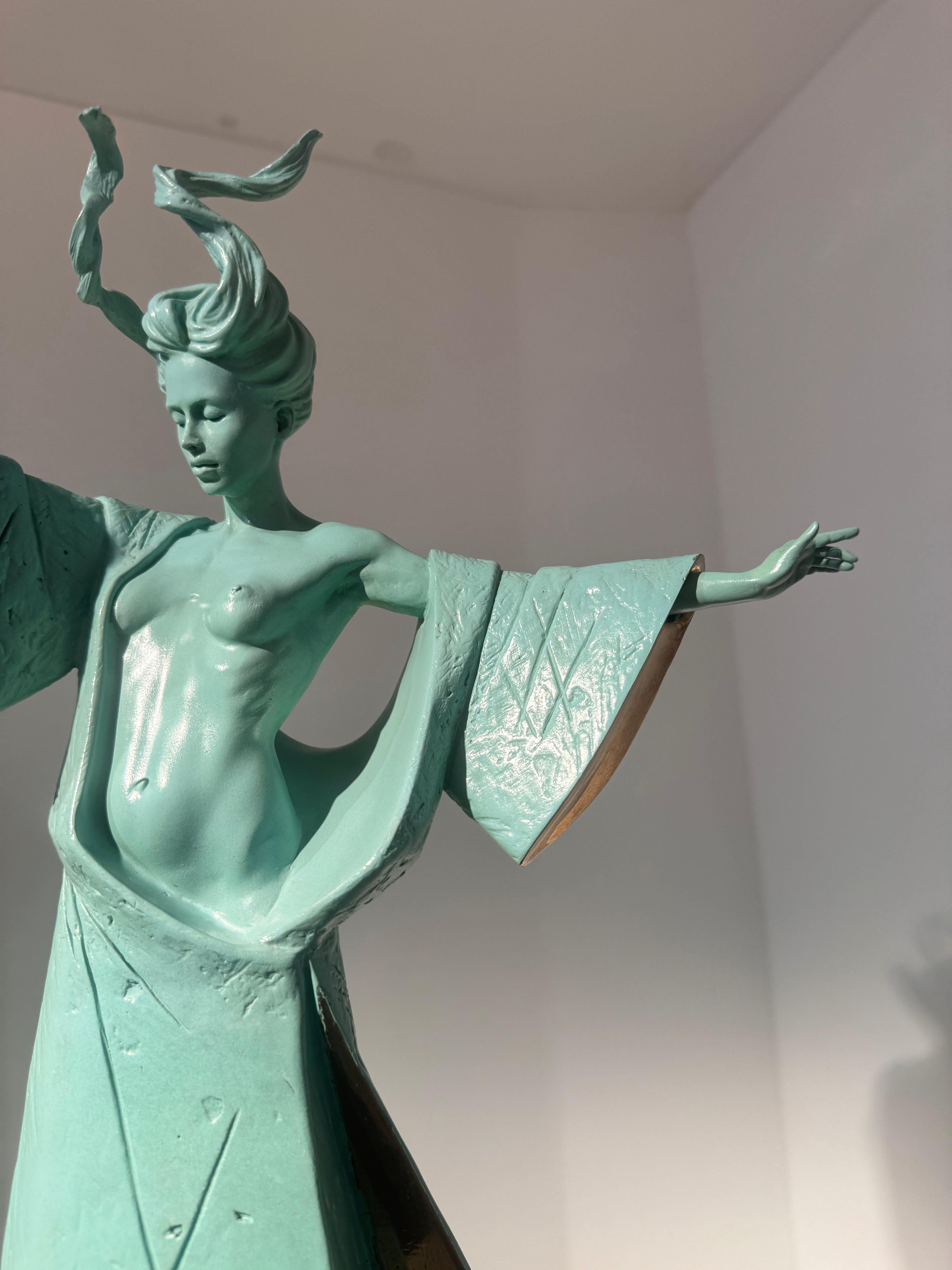 Sculpture contemporaine en bronze Déméter Déesse Mythologie grecque, figurative, nue en vente 10