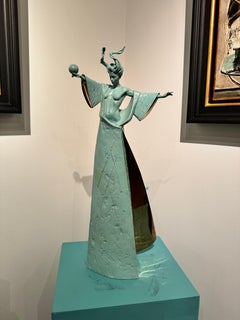 Contemporary Bronze Sculpture Demeter Goddess Greek Mythology, figurative, nude