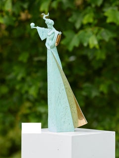Contemporary Bronze Sculpture Demeter Goddess Greek Mythology, figurative, nude