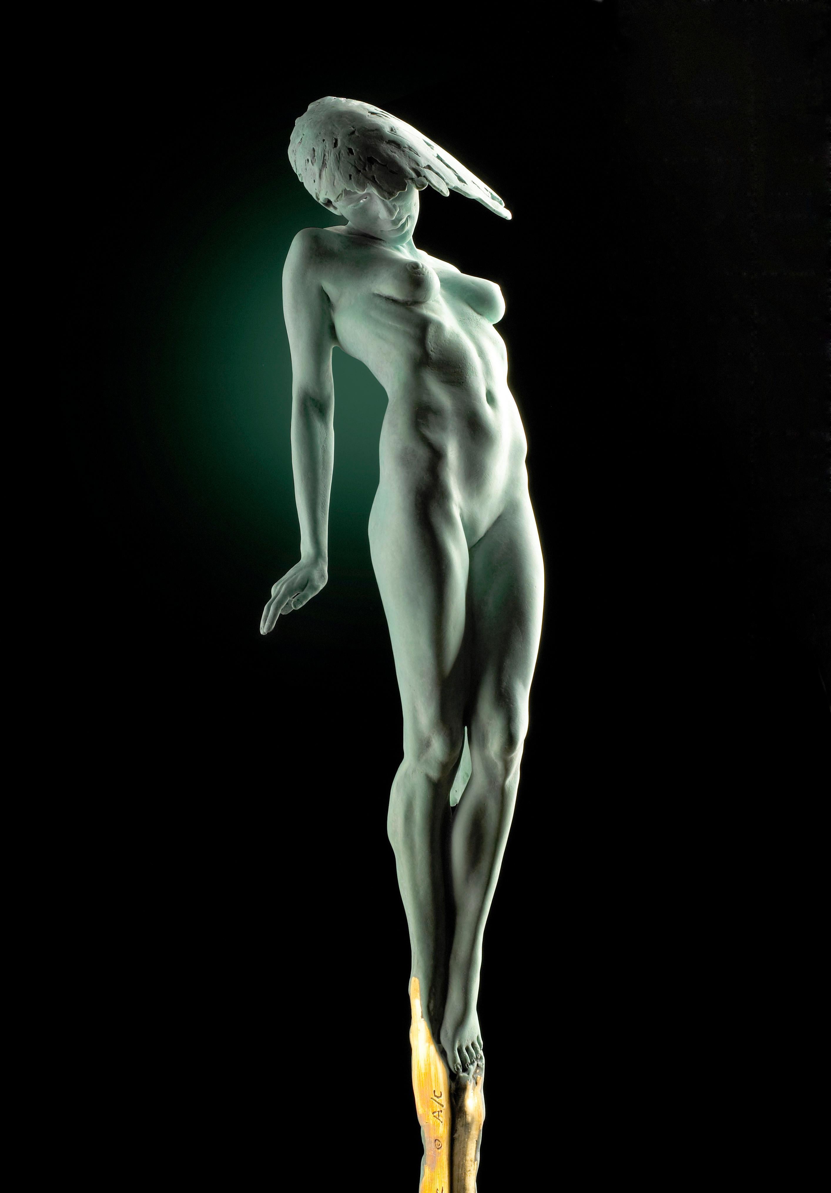 Contemporary Nude Bronze-Skulptur 'Le Pucelle' von Carl Payne im Angebot 2