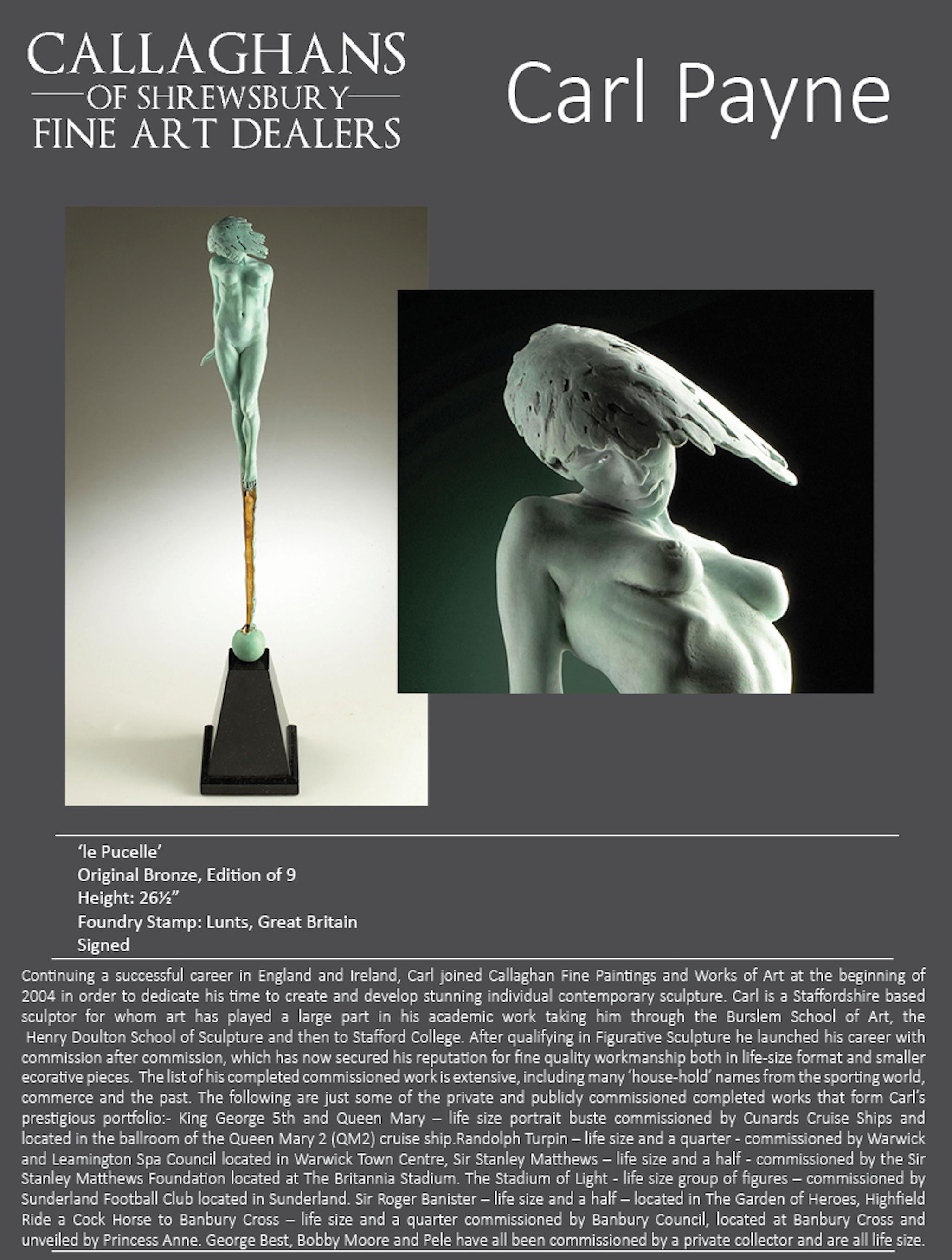 Contemporary Nude Bronze-Skulptur 'Le Pucelle' von Carl Payne im Angebot 5