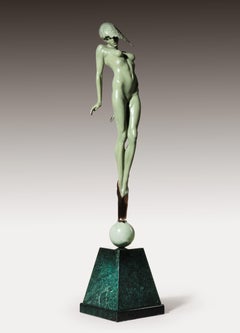 Contemporary Figurative & Nude Dream Bronze Sculpture 'le Pucelle' by Carl Payne