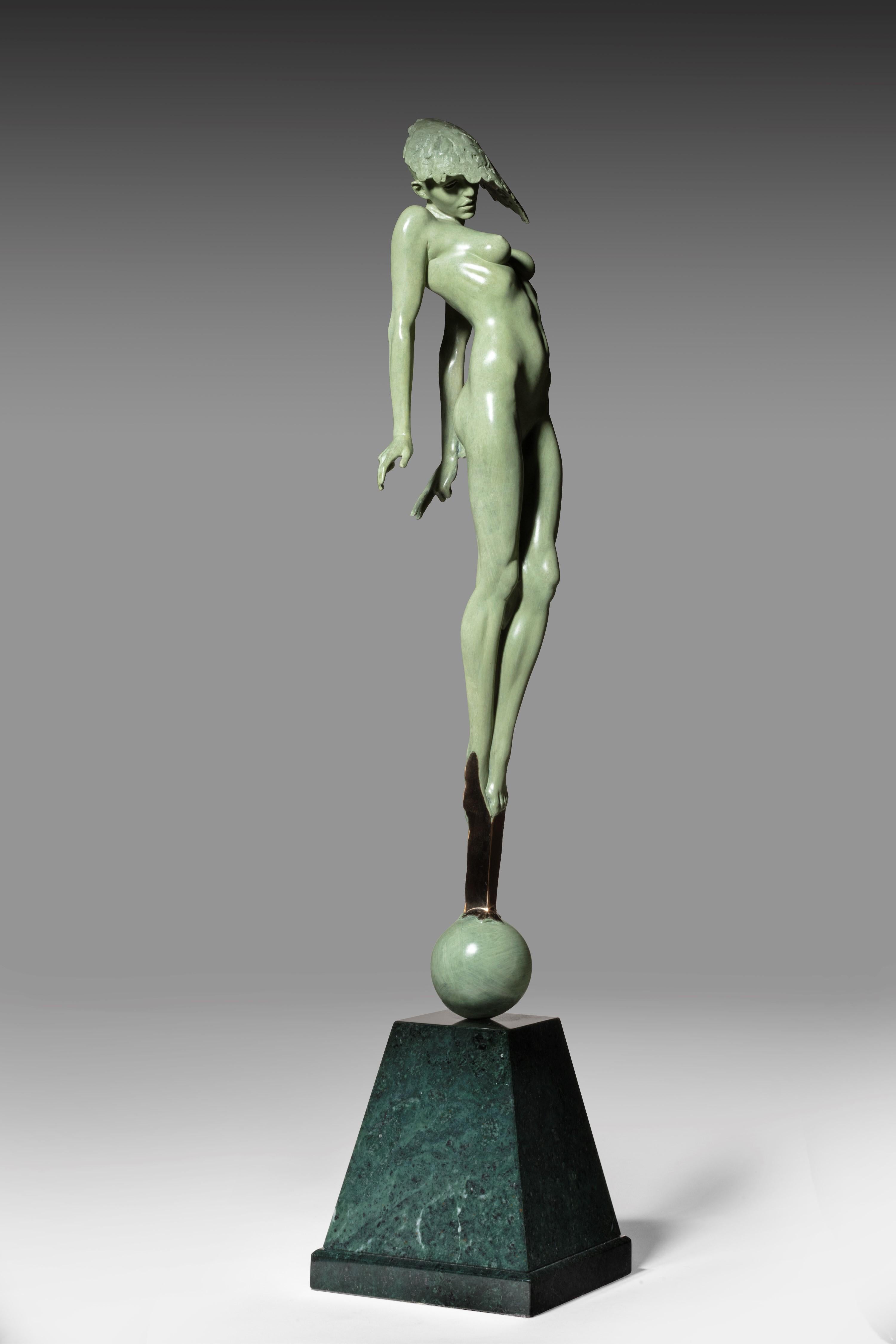 Contemporary Figurative & Nude Dream Bronze Sculpture 'le Pucelle' by Carl Payne 1